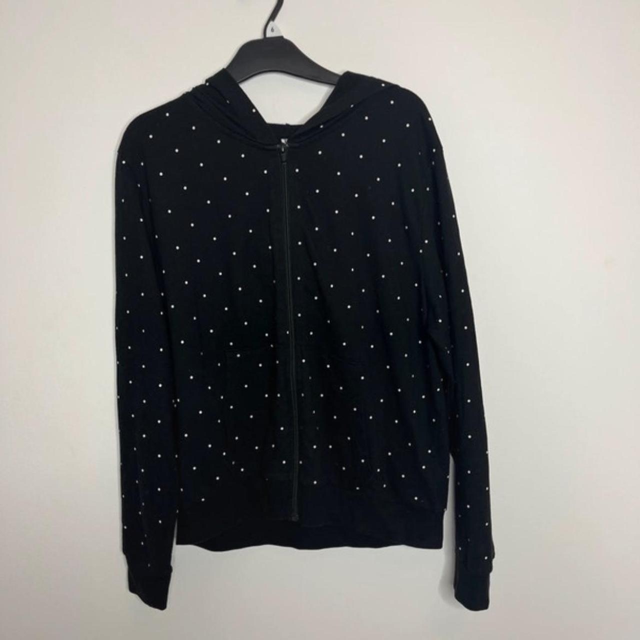 Polka dot hoodie women's best sale