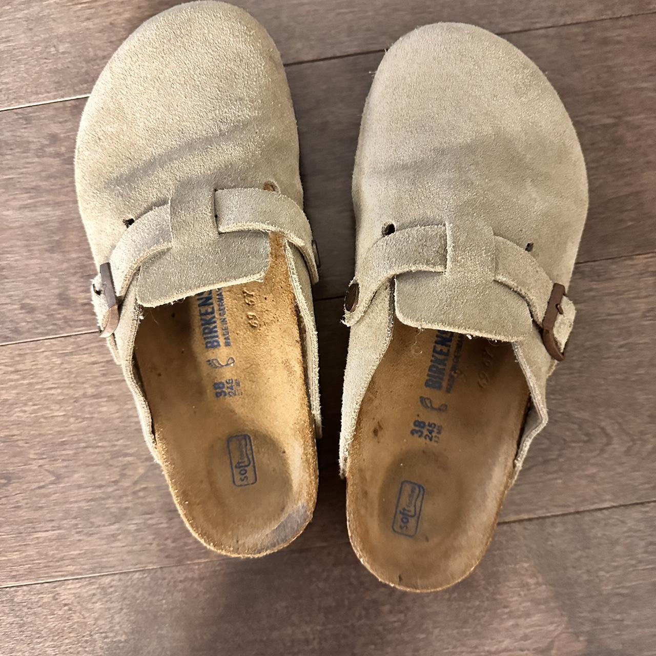 birkenstock boston clogs 38 or womens 7.5-8 so... - Depop