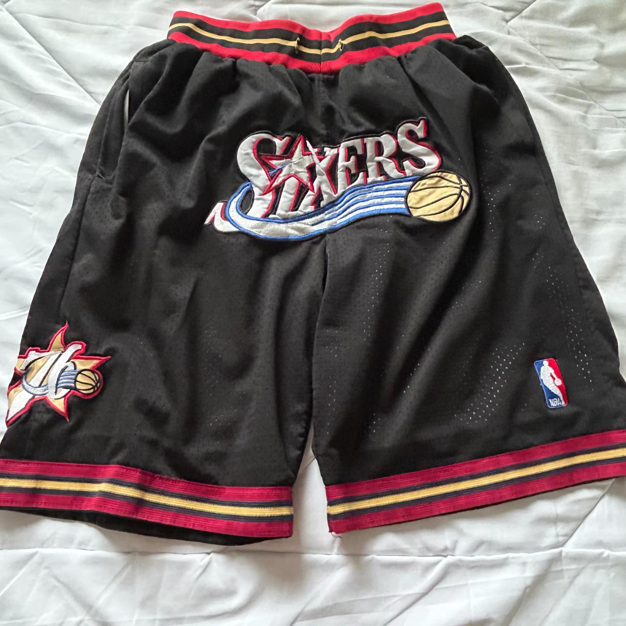 NBA Philadelphia 76ers JUST DON Shorts Size... Depop