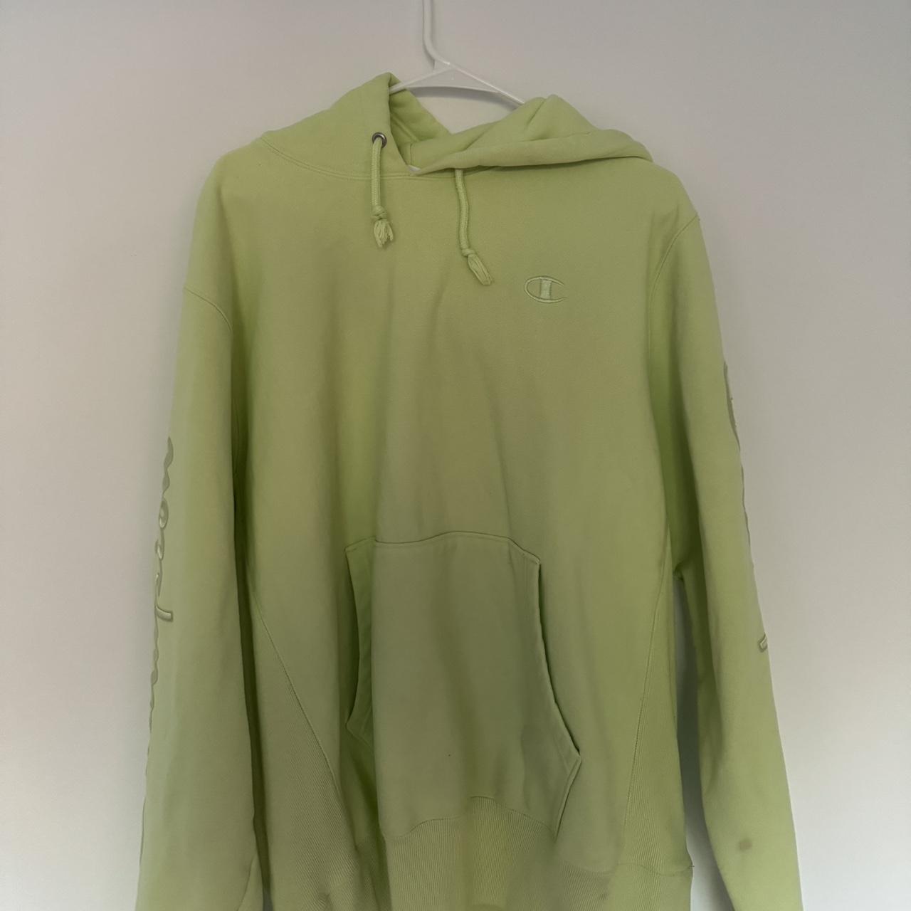 Champion store lime hoodie