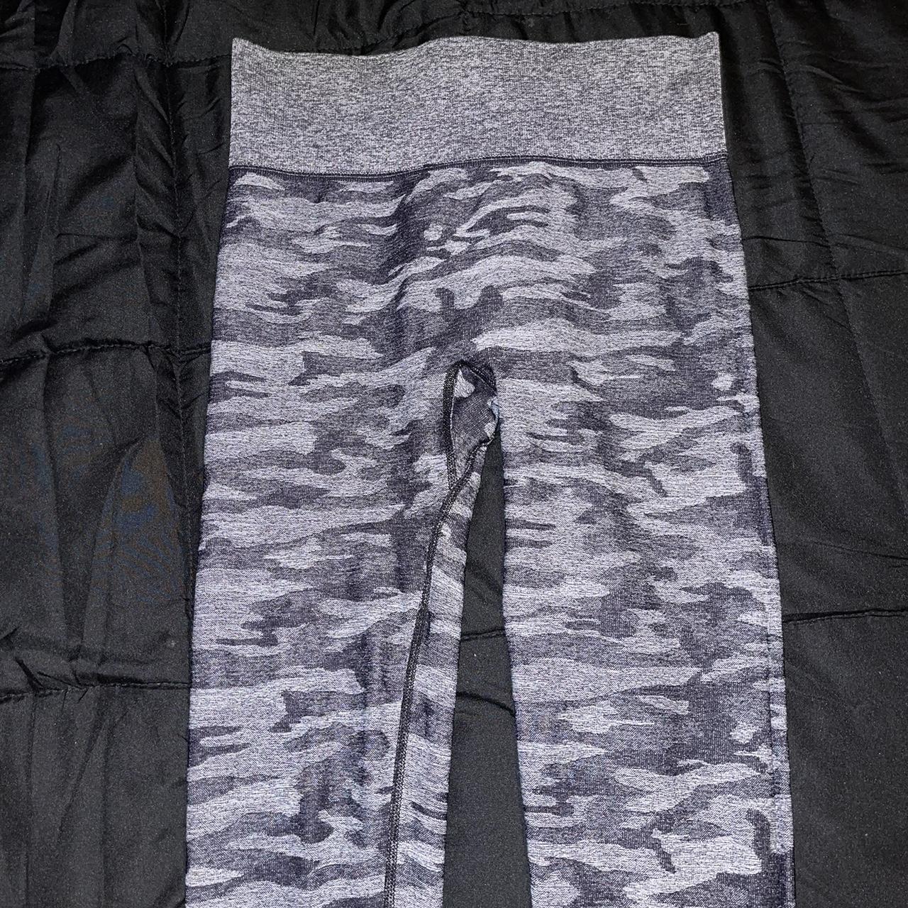 two gymshark zebra print leggings one pink one... Depop