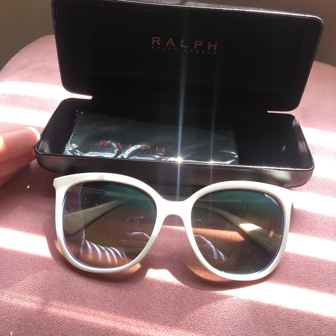 Polo Ralph Lauren Men's White Sunglasses | Depop