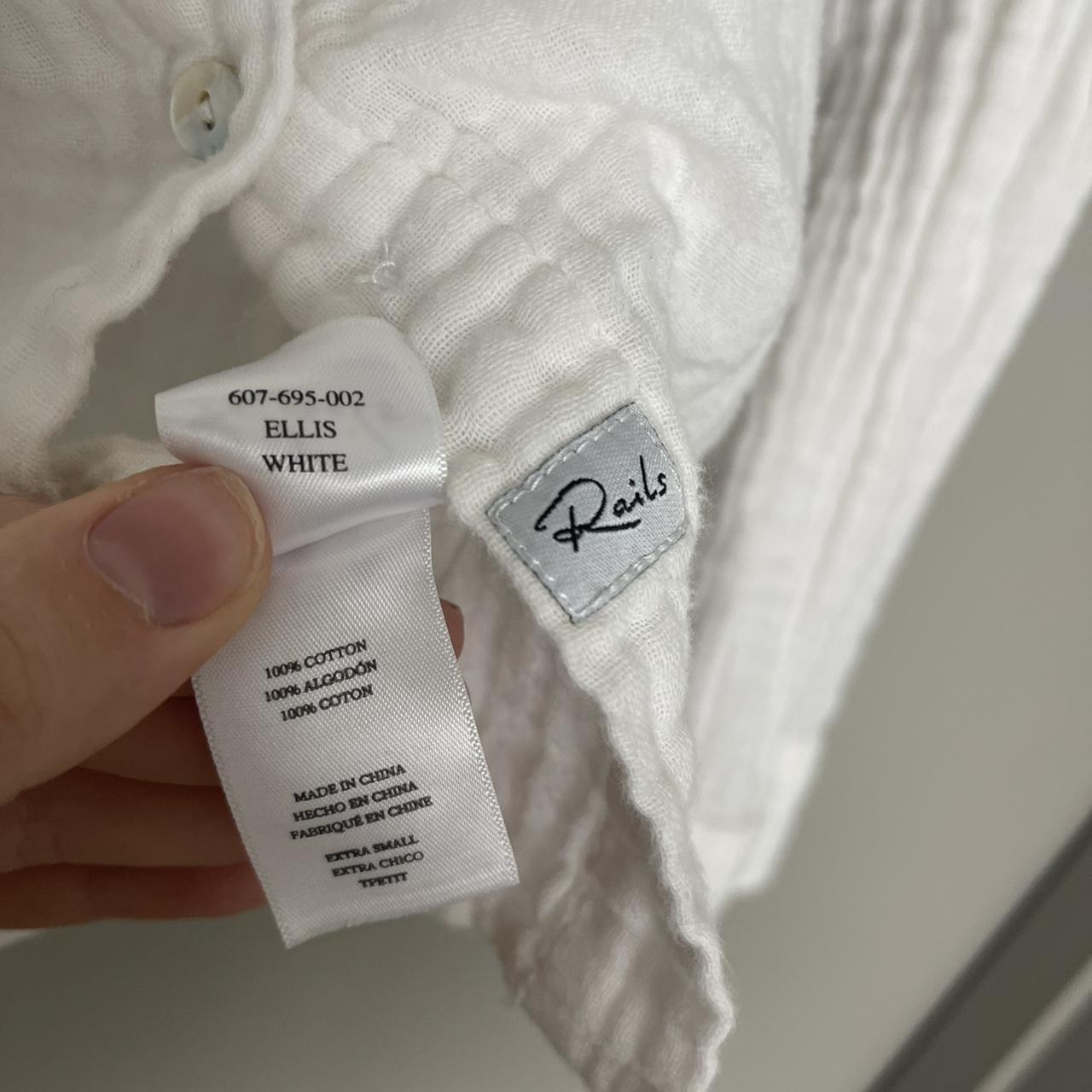 Rails Women's Blouse - White/Cream - XS – Rails C… - image 5