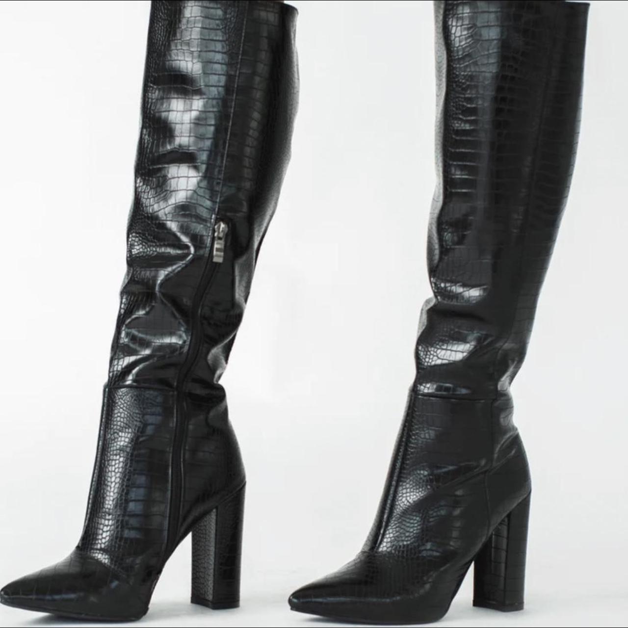 Princess Polly Women's Boots Depop