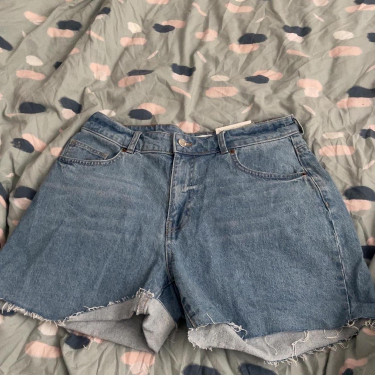 h&m denim shorts high waist denim shorts brand new... Depop
