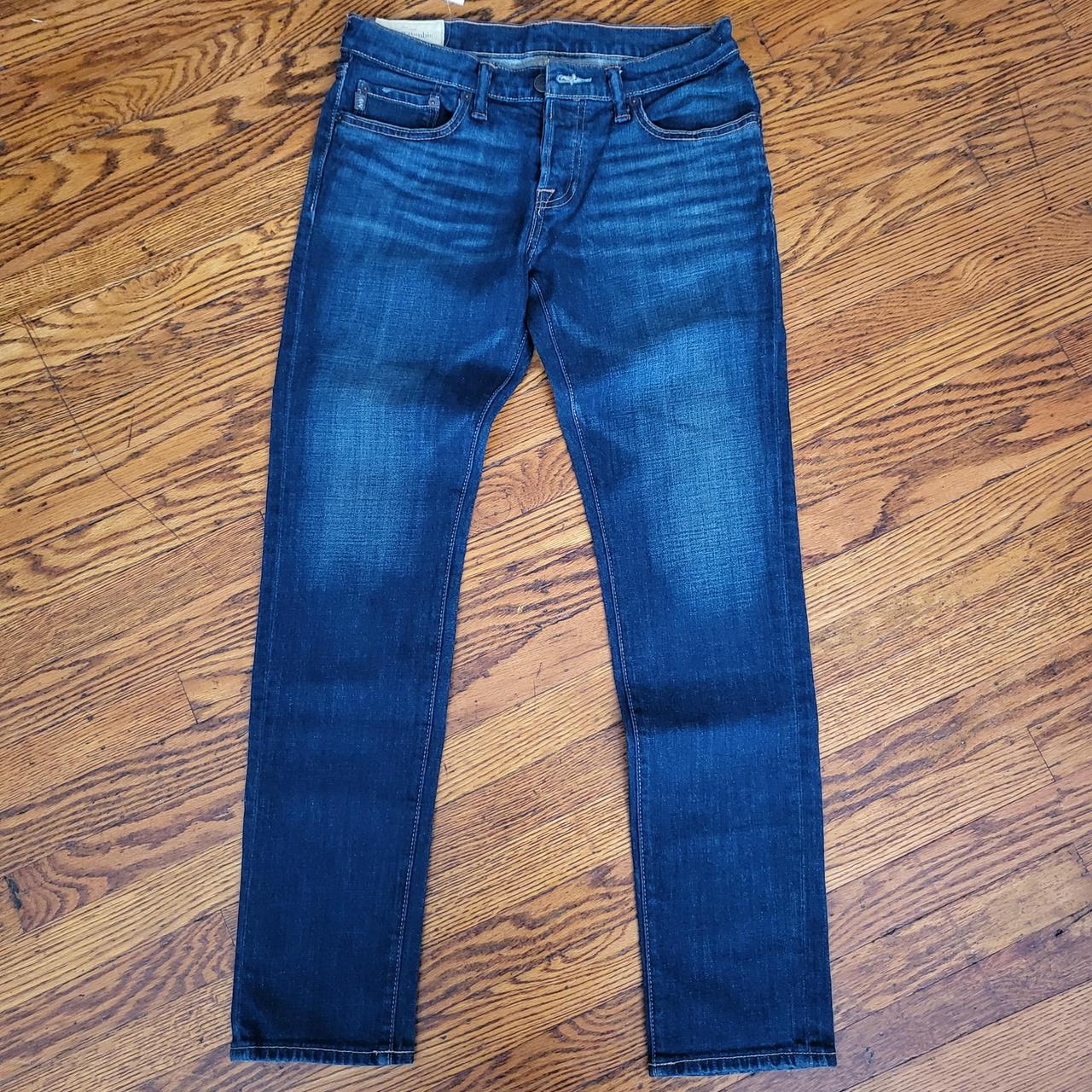 Abercrombie and fitch button clearance fly jeans