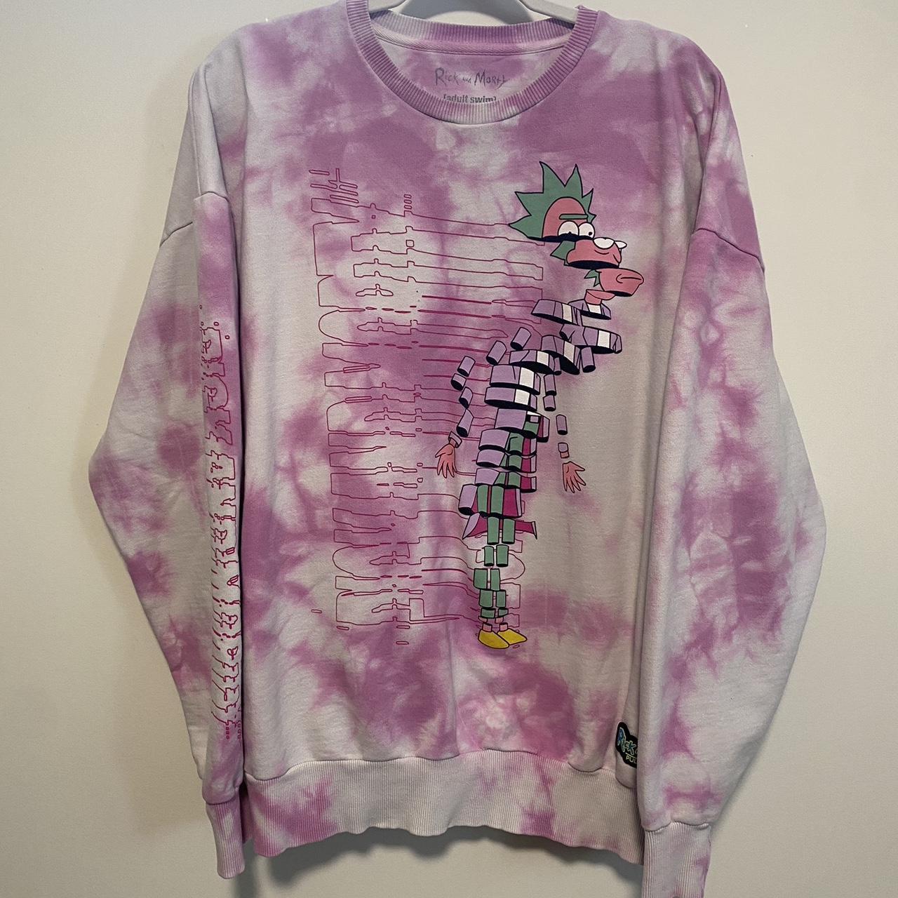 rick and morty tie dye sweatshirt