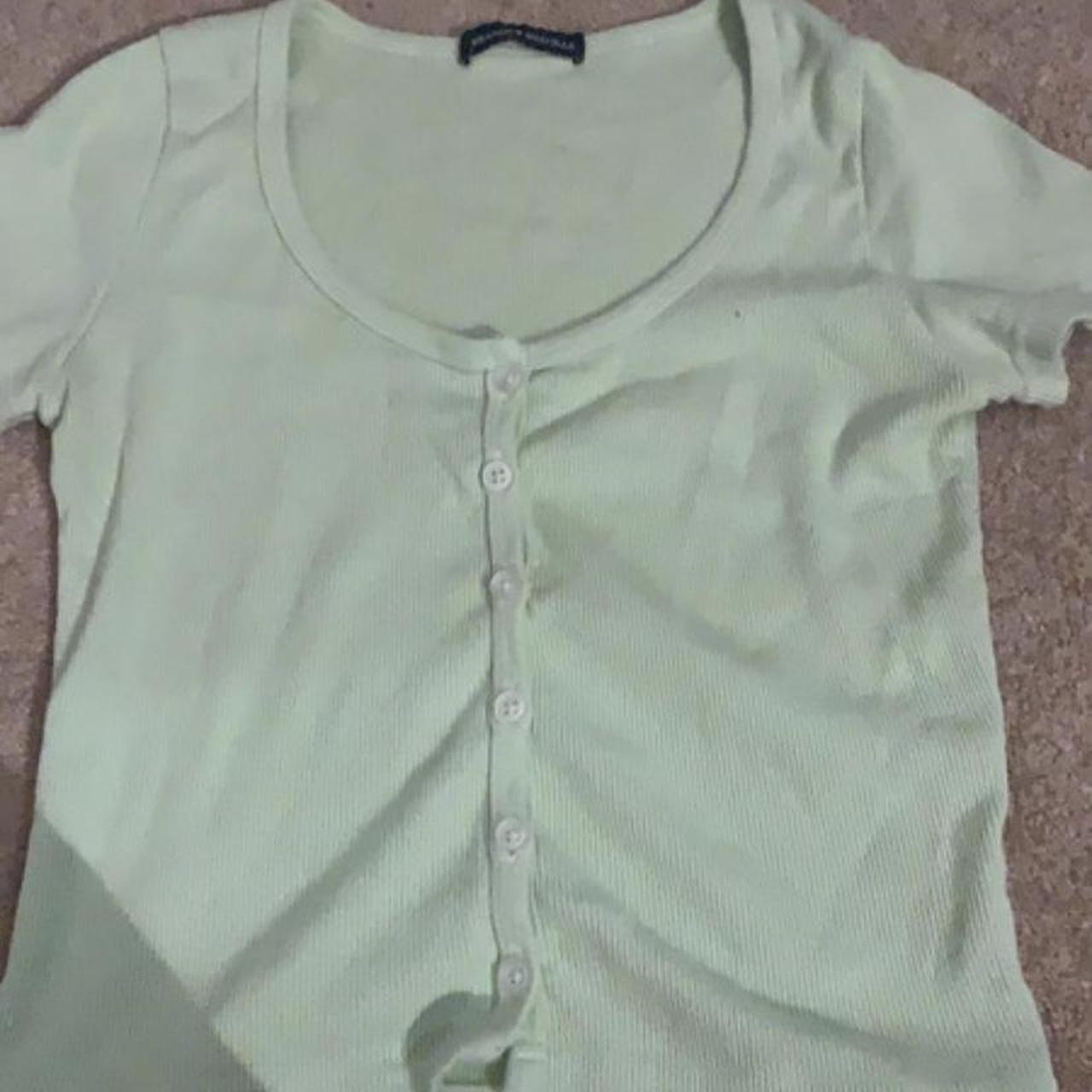 brandy melville zelly top green brandymelville... Depop