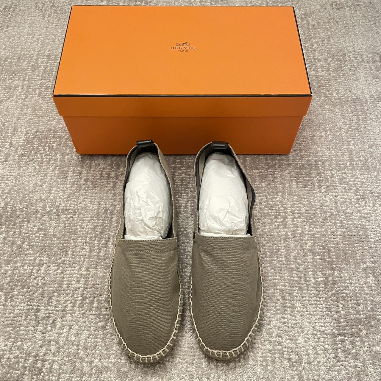 Brand New Tan Hermès Espadrilles. Purchased them in... - Depop