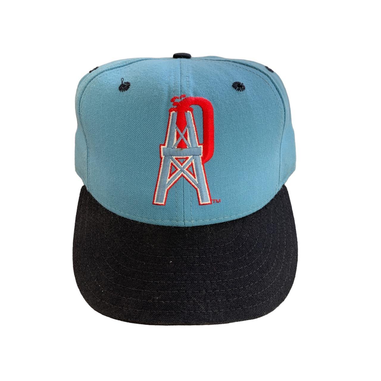 Vintage New Era Houston Oilers Snapback Hat NFL One - Depop