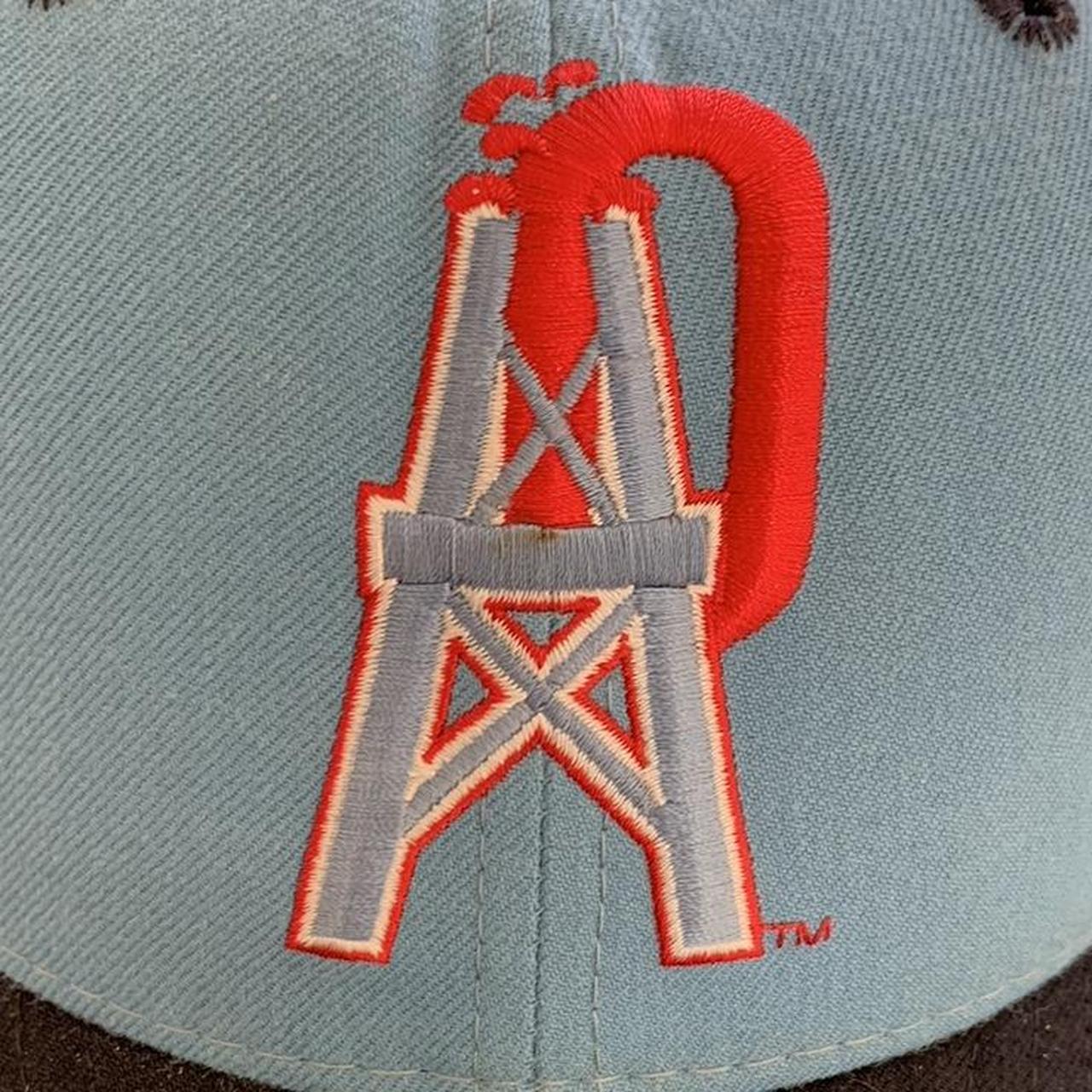 HOUSTON OILERS FITTED SZ. 7 1/8 - Depop