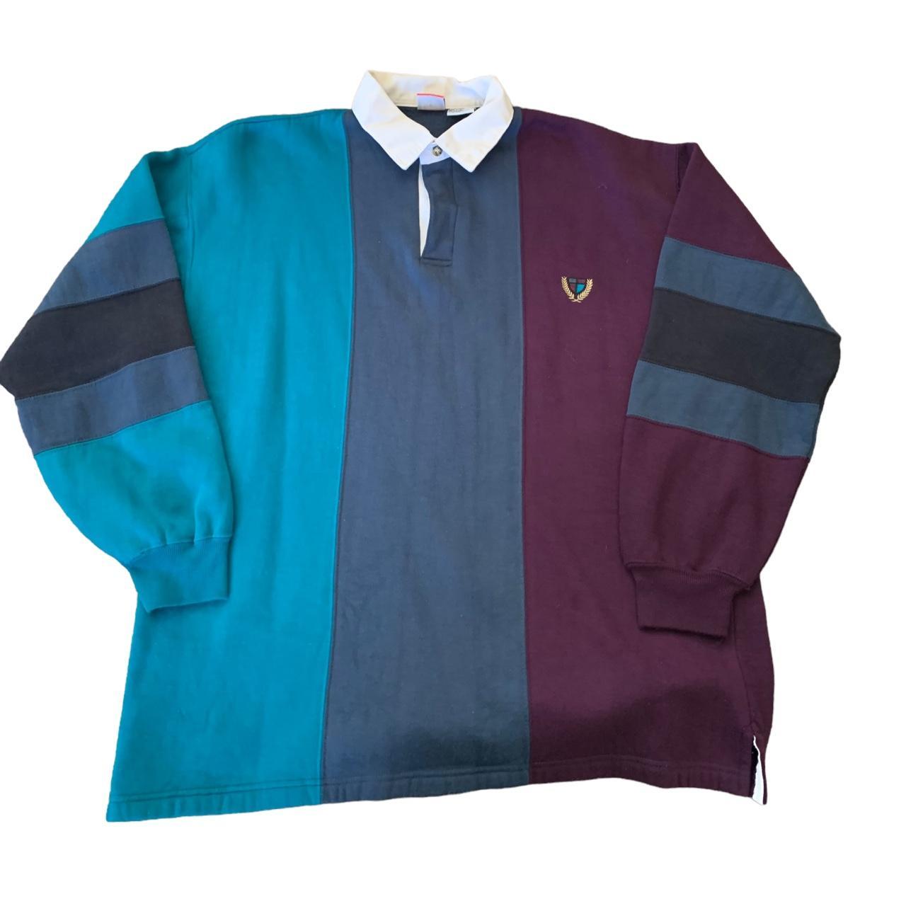 American Vintage Men's Purple and Blue Polo-shirts