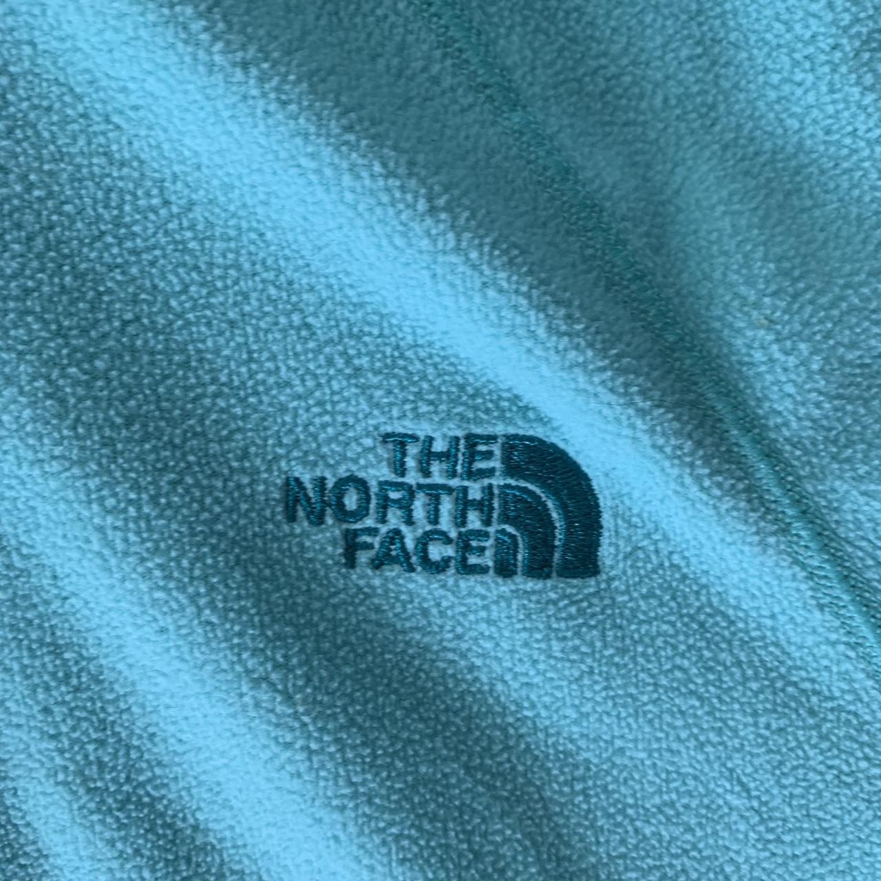 Baby Blue North Face Fleece Size: XS Length:... - Depop