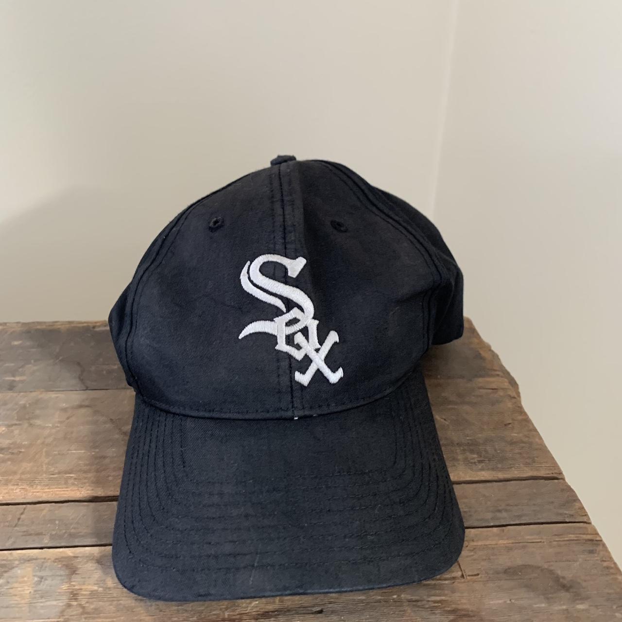 Vintage White Sox Hat Adjustable Backstrap One Size... Depop