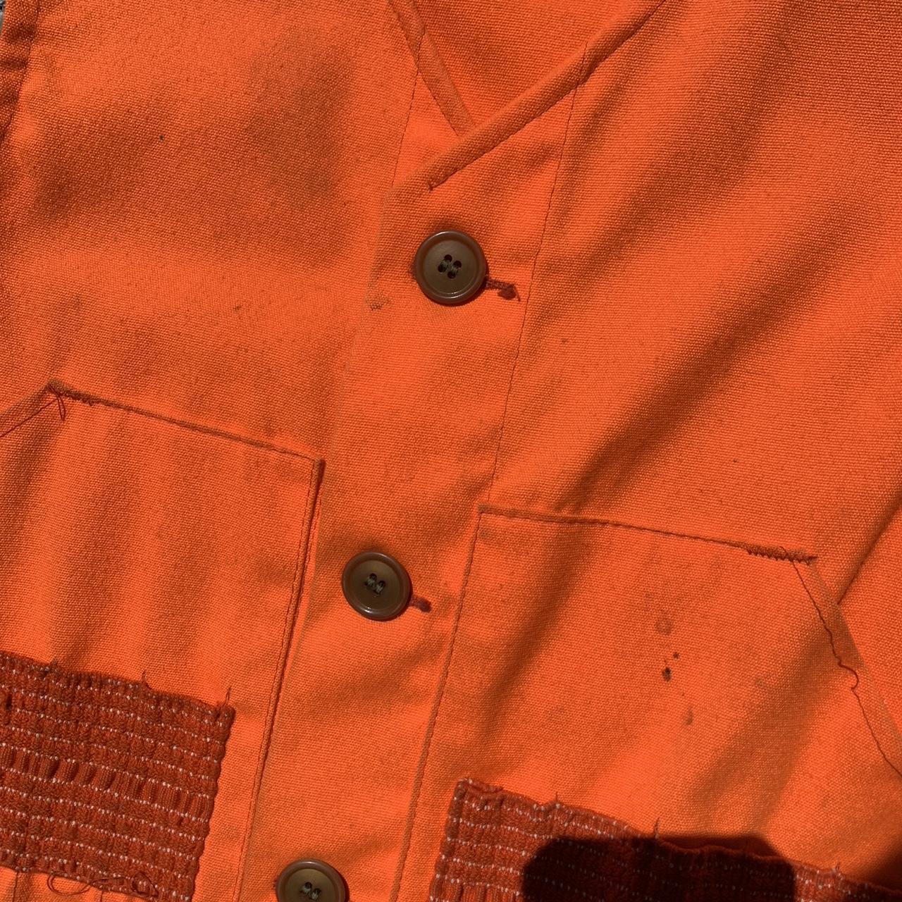 American Vintage Men's Orange Gilet Depop