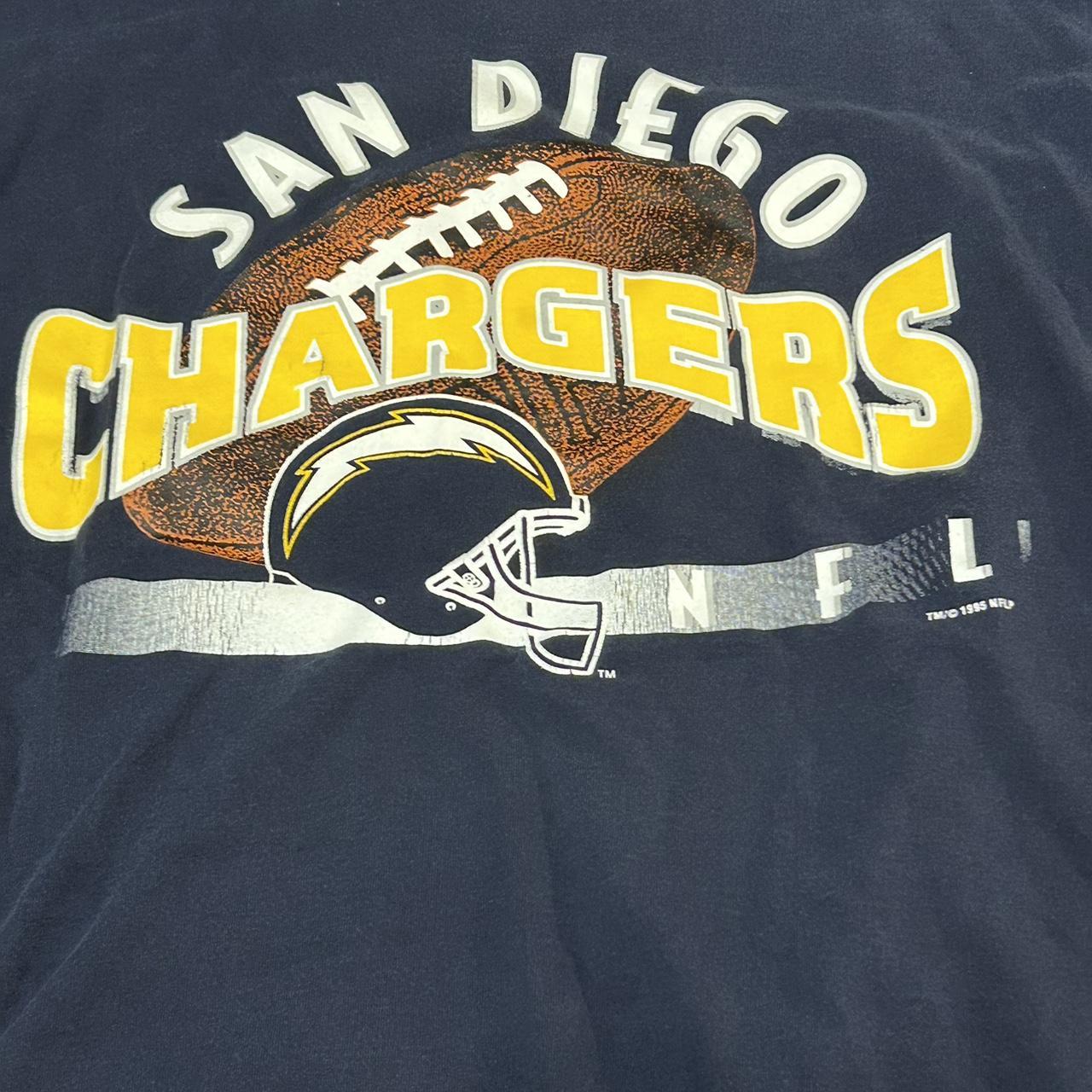 Vintage 90s San Diego Chargers LOGO 7 shirt jersey. - Depop