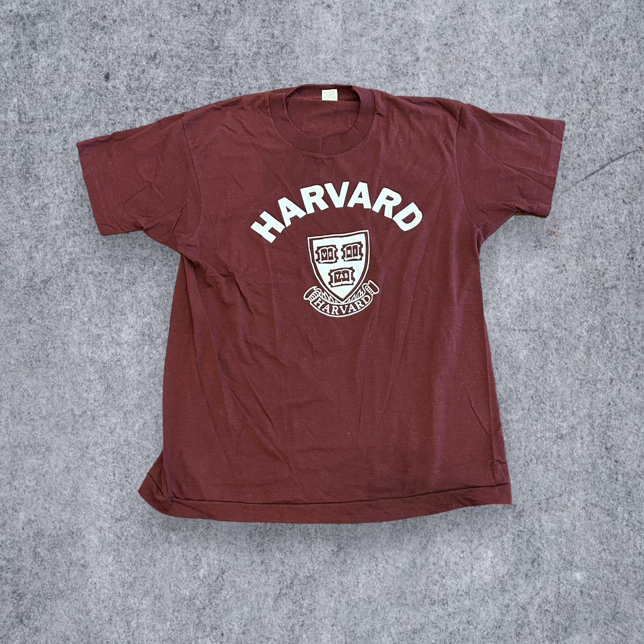 Vintage Harvard College Shirt Size: Large FITS... - Depop