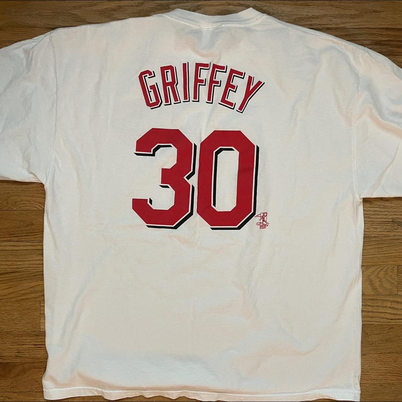 Vintage Majestic Cincinnati Reds Jersey ⚾️ Griffey - Depop