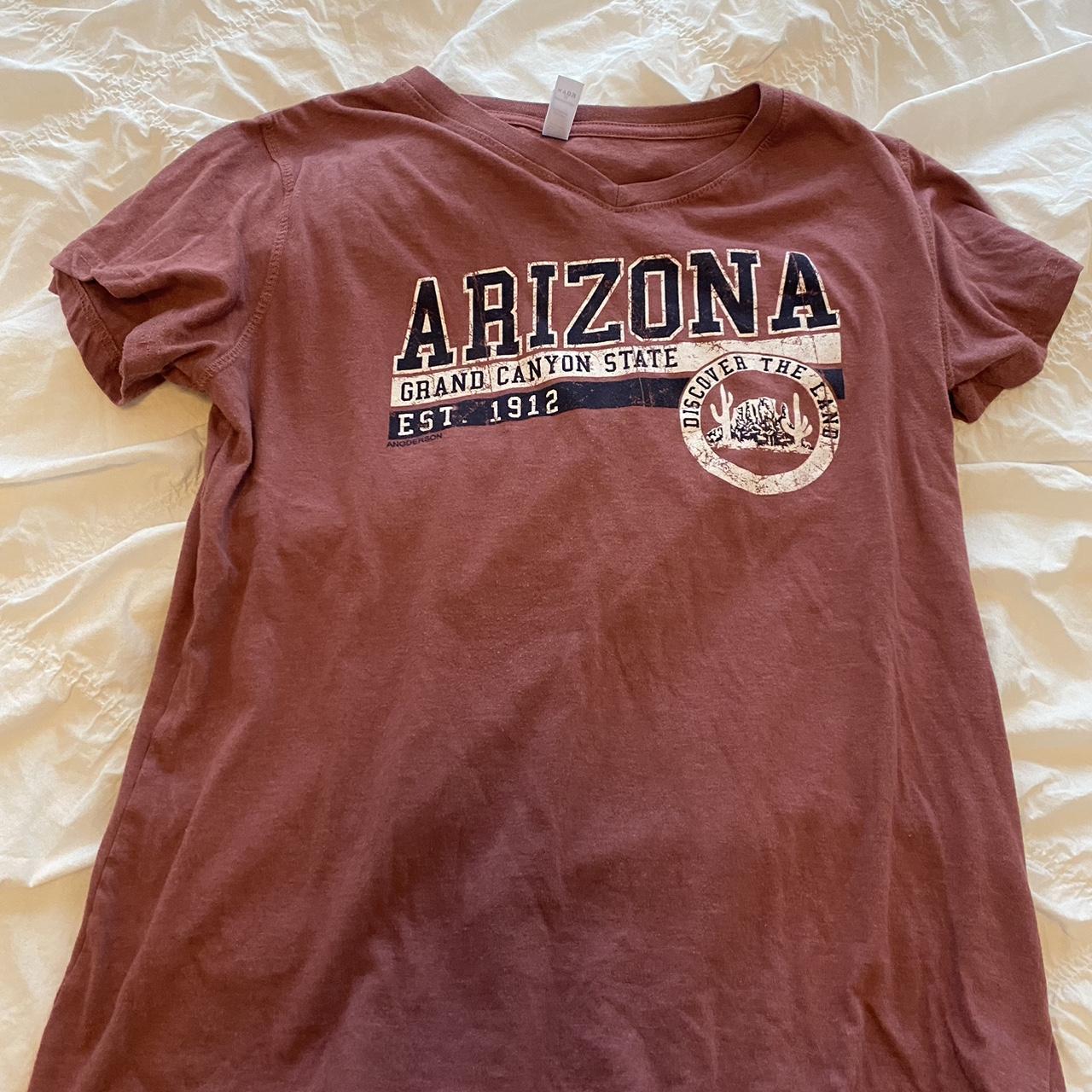 red arizona t shirt - Depop