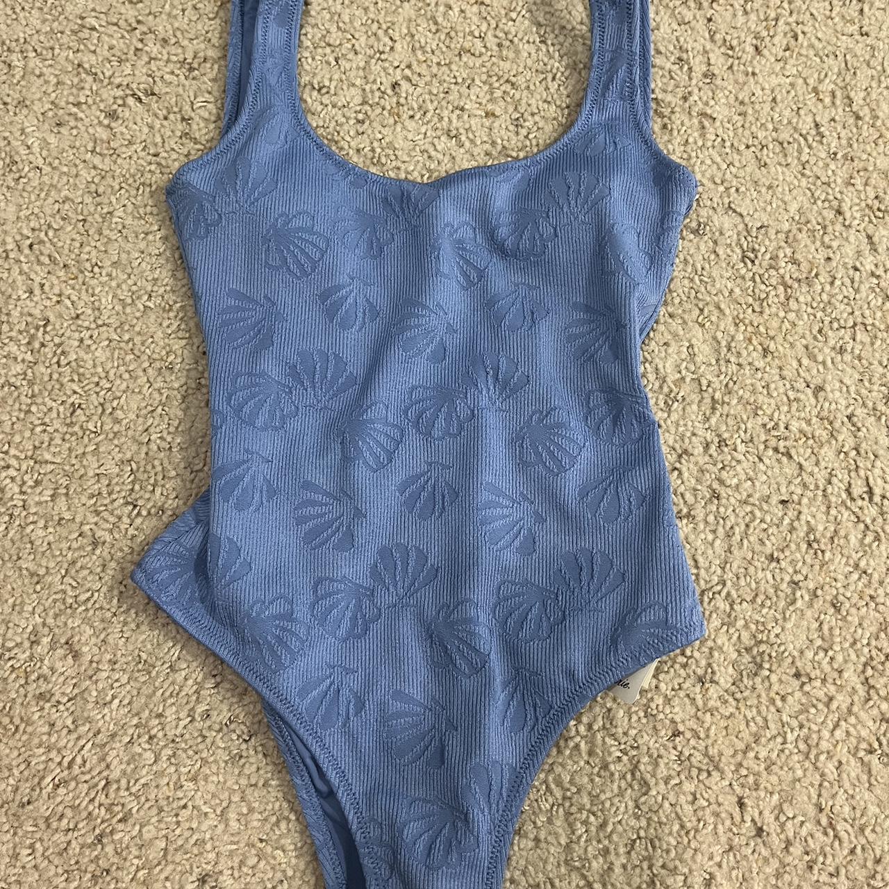 Aerie Women's Blue Swimsuitonepiece Depop