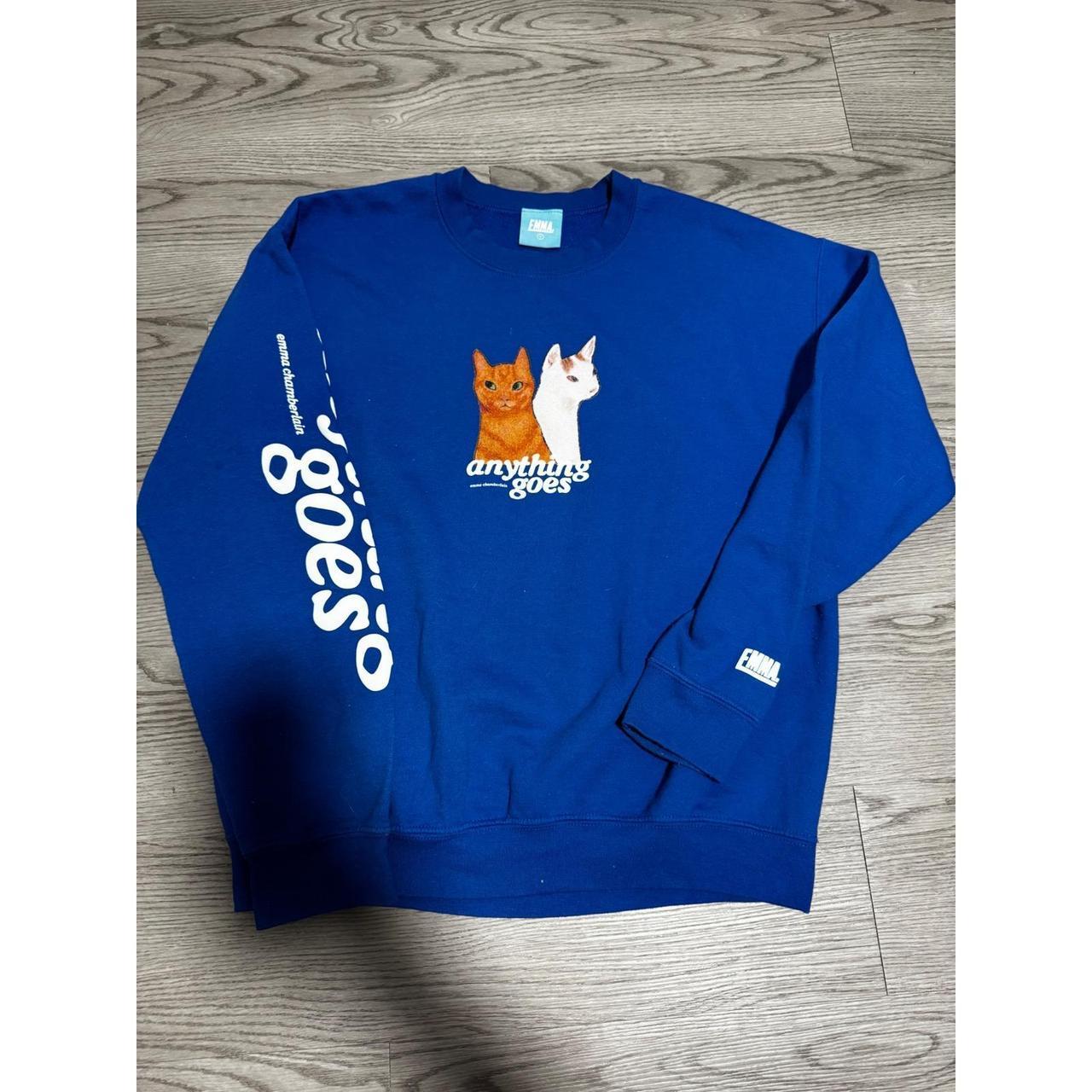 Chamberlain Blue Emma Chamberlain Merch Sweatshirt Chamberlain