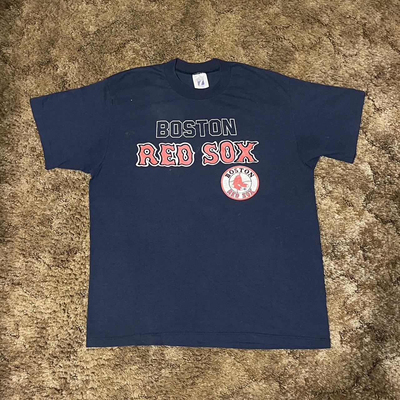 Vintage MLB Boston Red Sox Navy T-Shirt Large