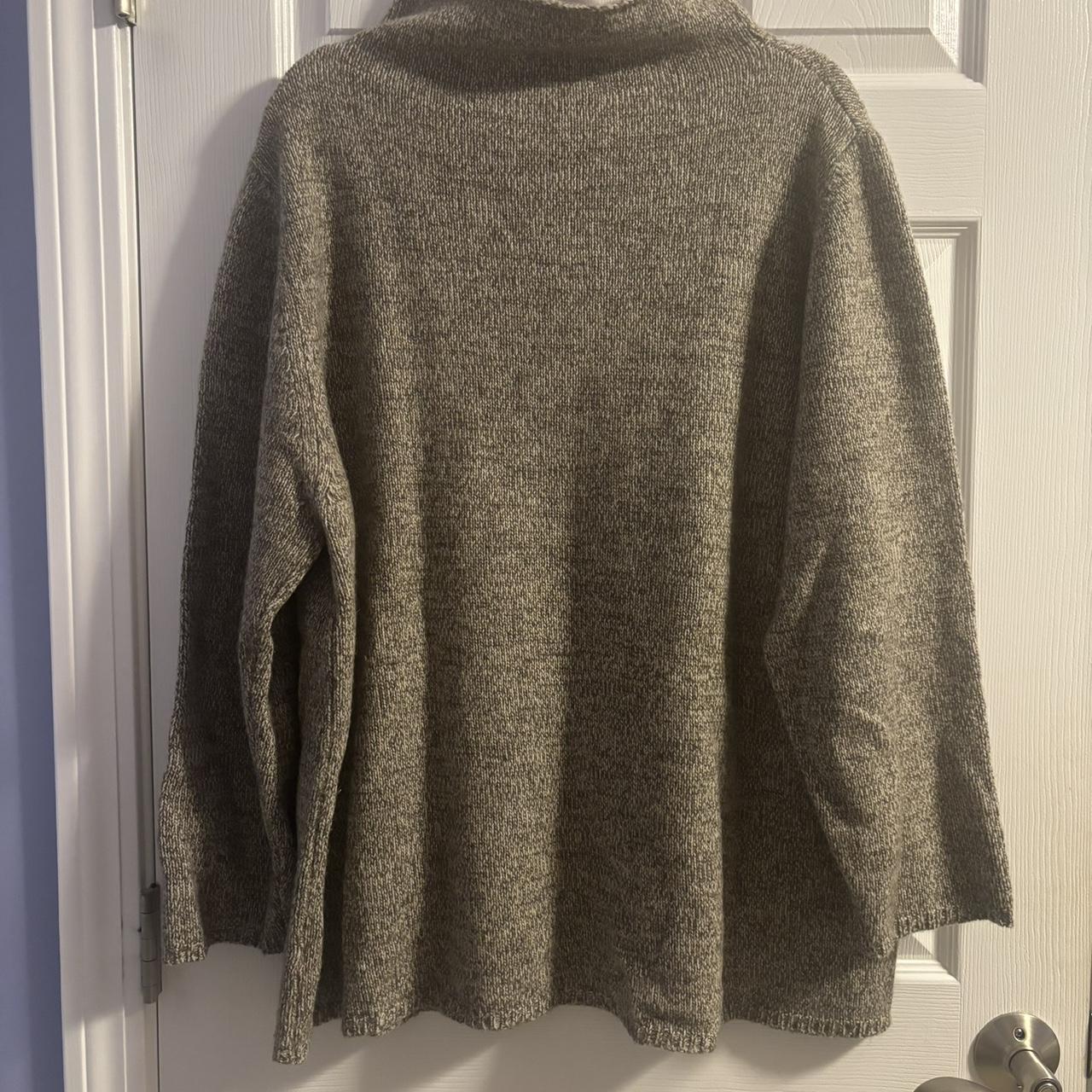 Marina Rinaldi wool blend sweater with high cowl... - Depop