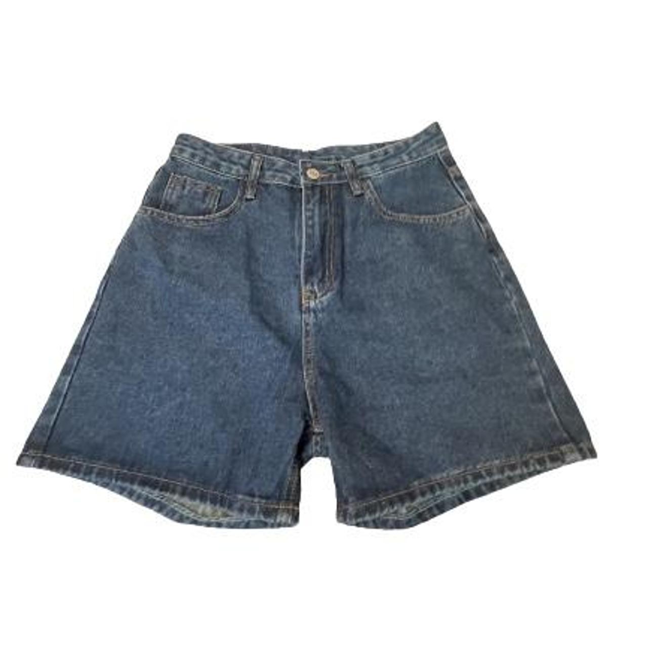 DARK WASH JORTS - size US 6 - thin - never worn - Depop