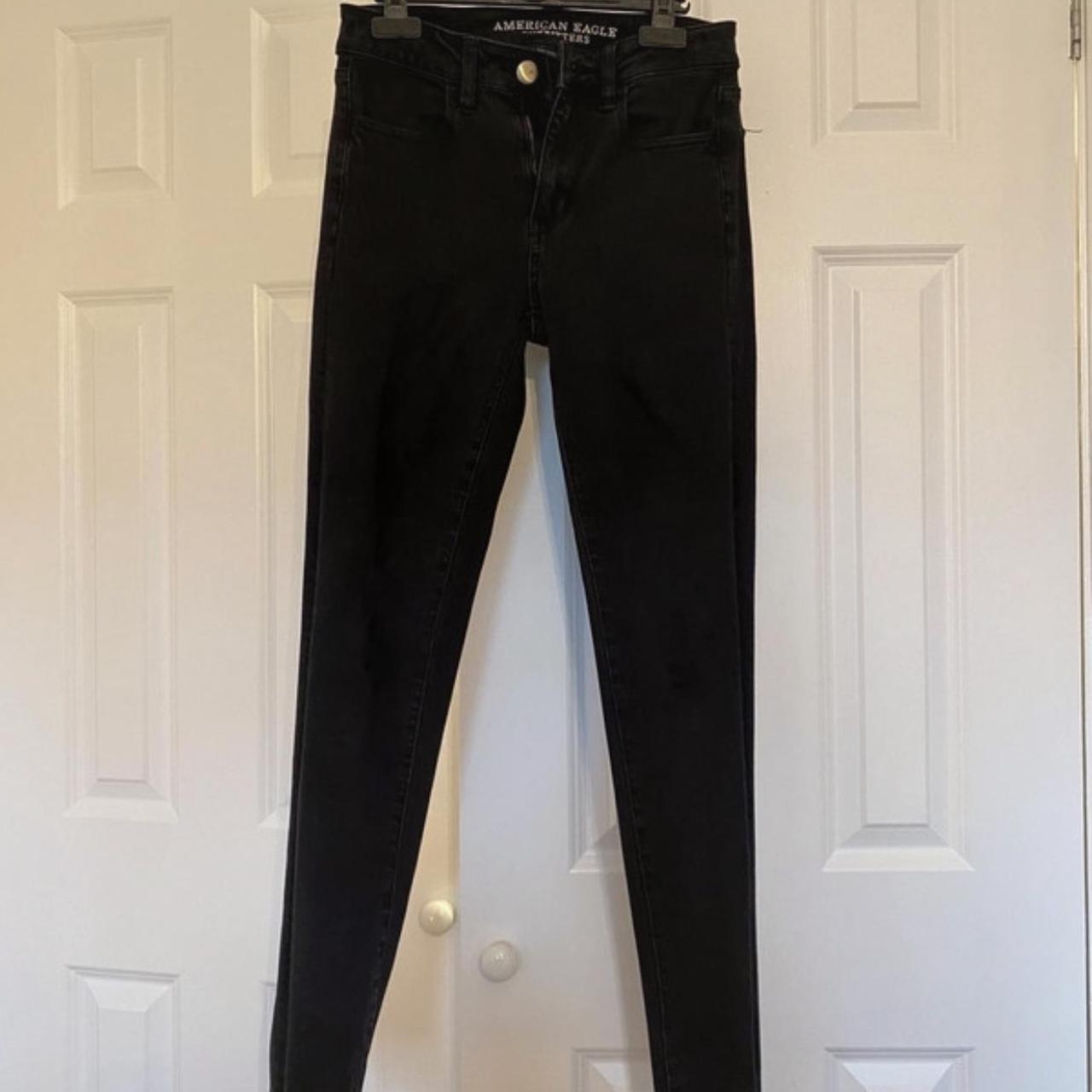 American eagle black skinny jeans Great condition... - Depop