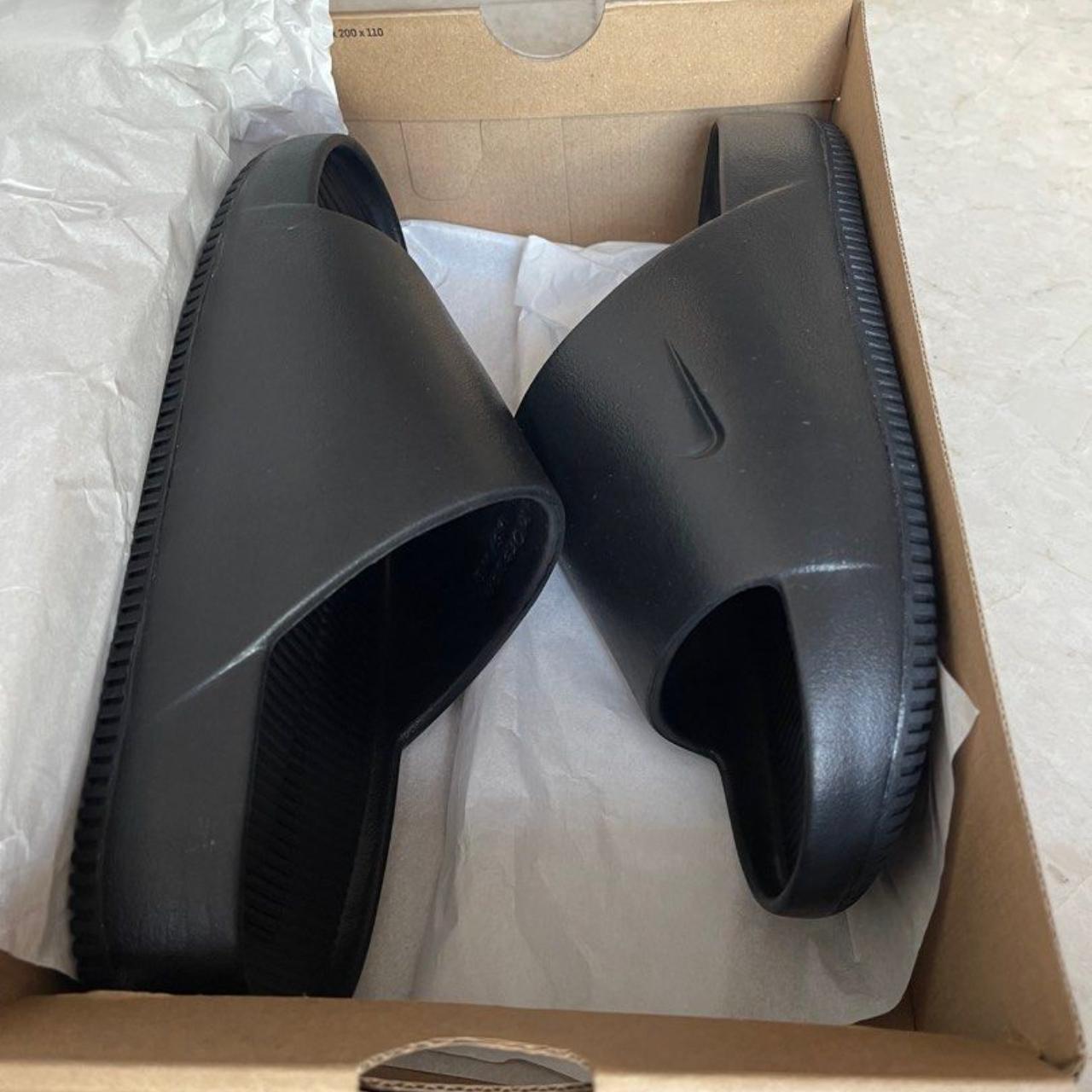 (Brand New) Nike Calm slides Colour: Black, White,... - Depop