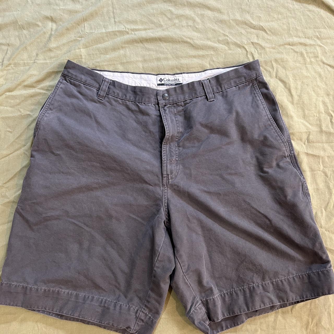 Columbia Men/Unisex Dark Grey/ Charcol PFG 8” Shorts - Depop