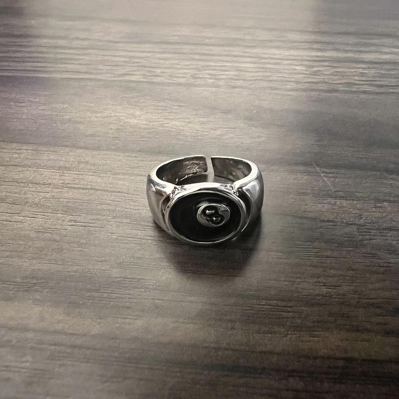 8 ball adjustable ring 🎱⛓️💿 also have a 8ball... - Depop