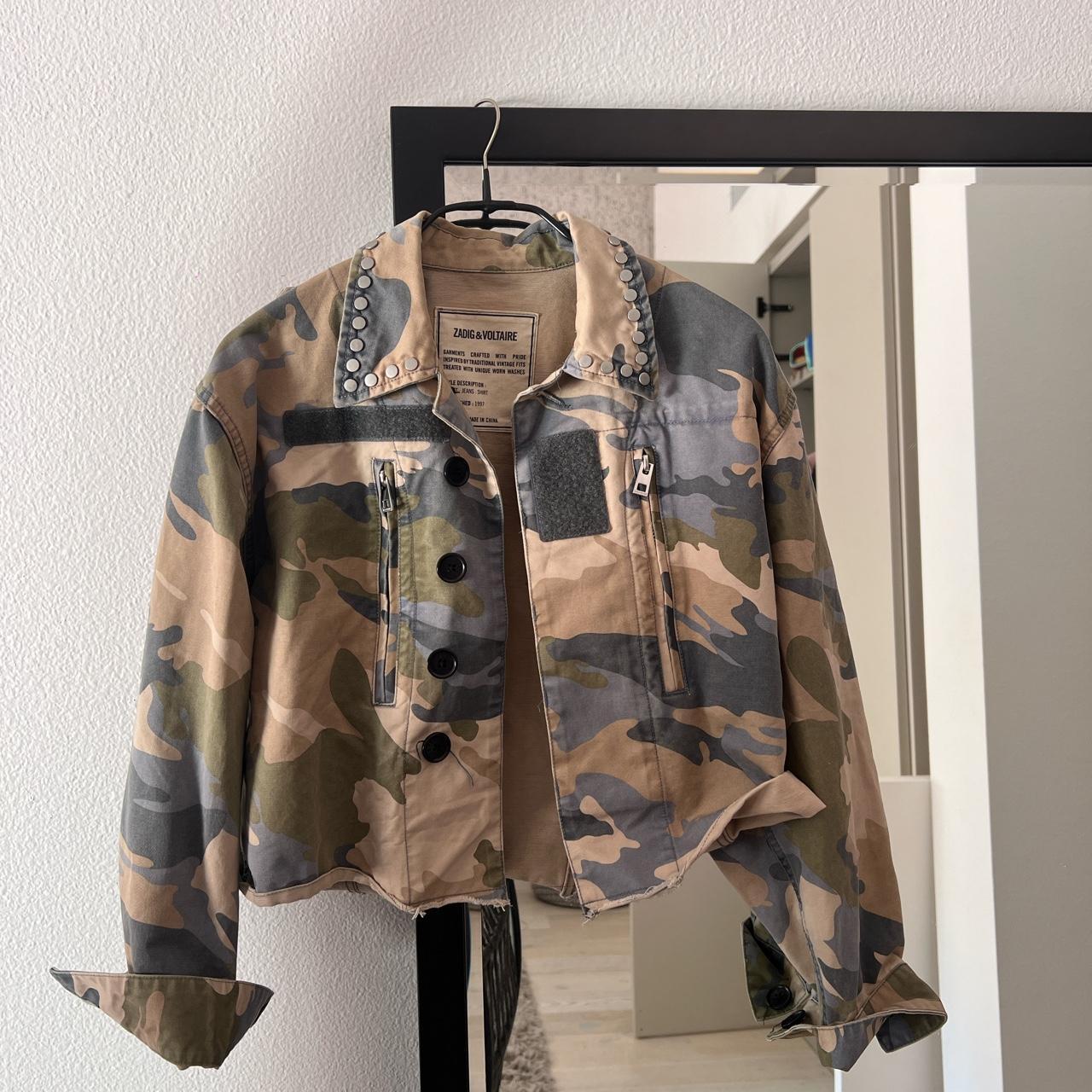 zadig and voltaire army jacket - Depop