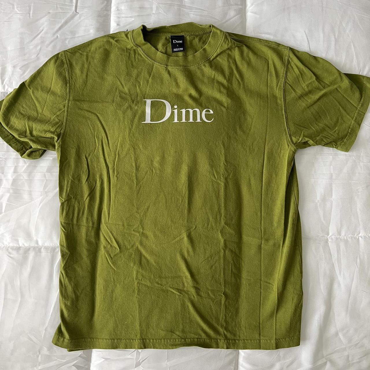 【DIME】VERT T-SHIRT / DARK OLIVE Blank Heavyweight T-shirt Olive Drab 275 GSM – House Of Blanks