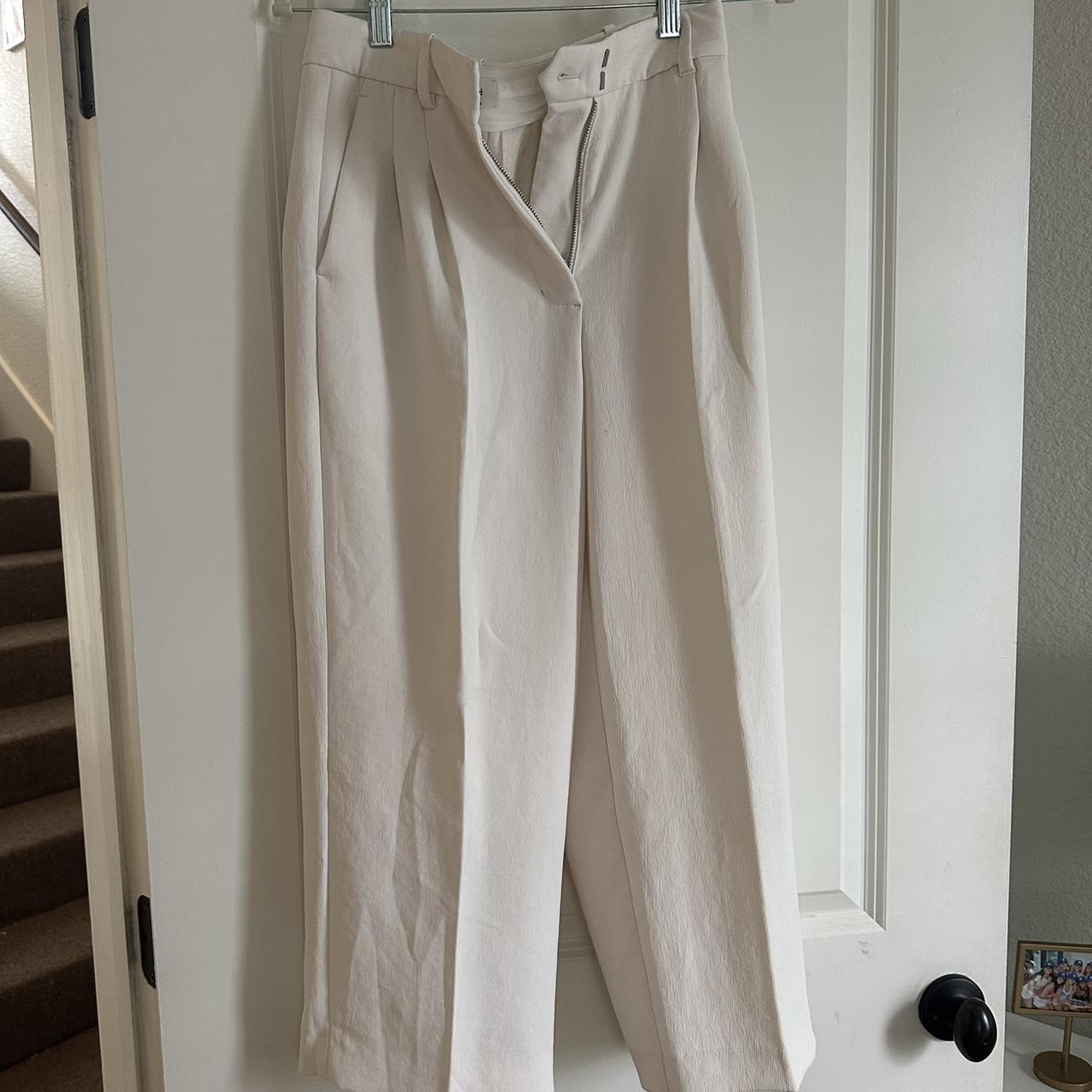 Aritzia Wilfred Work Pants Cream Depop