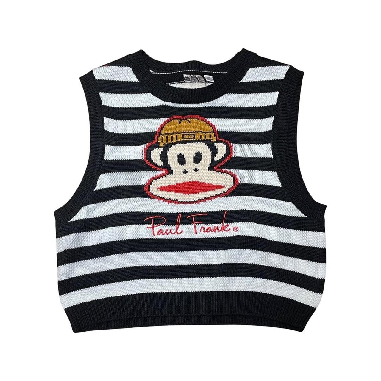 Paul Frank Women's Black and Red Jumper | Depop