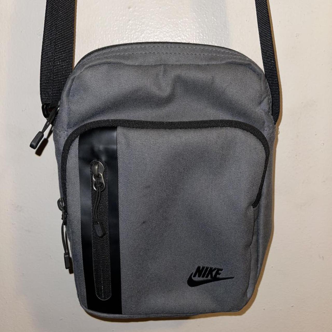 NIKE gray crossbody bag. Has been used but in great. Depop