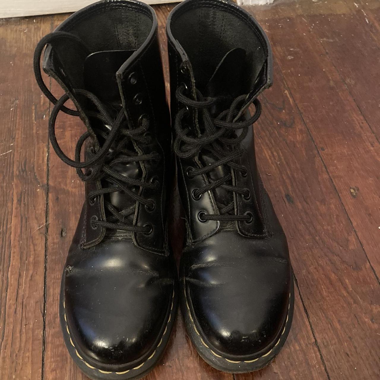Doc Martens Classic black lace up doc martens. Real... Depop