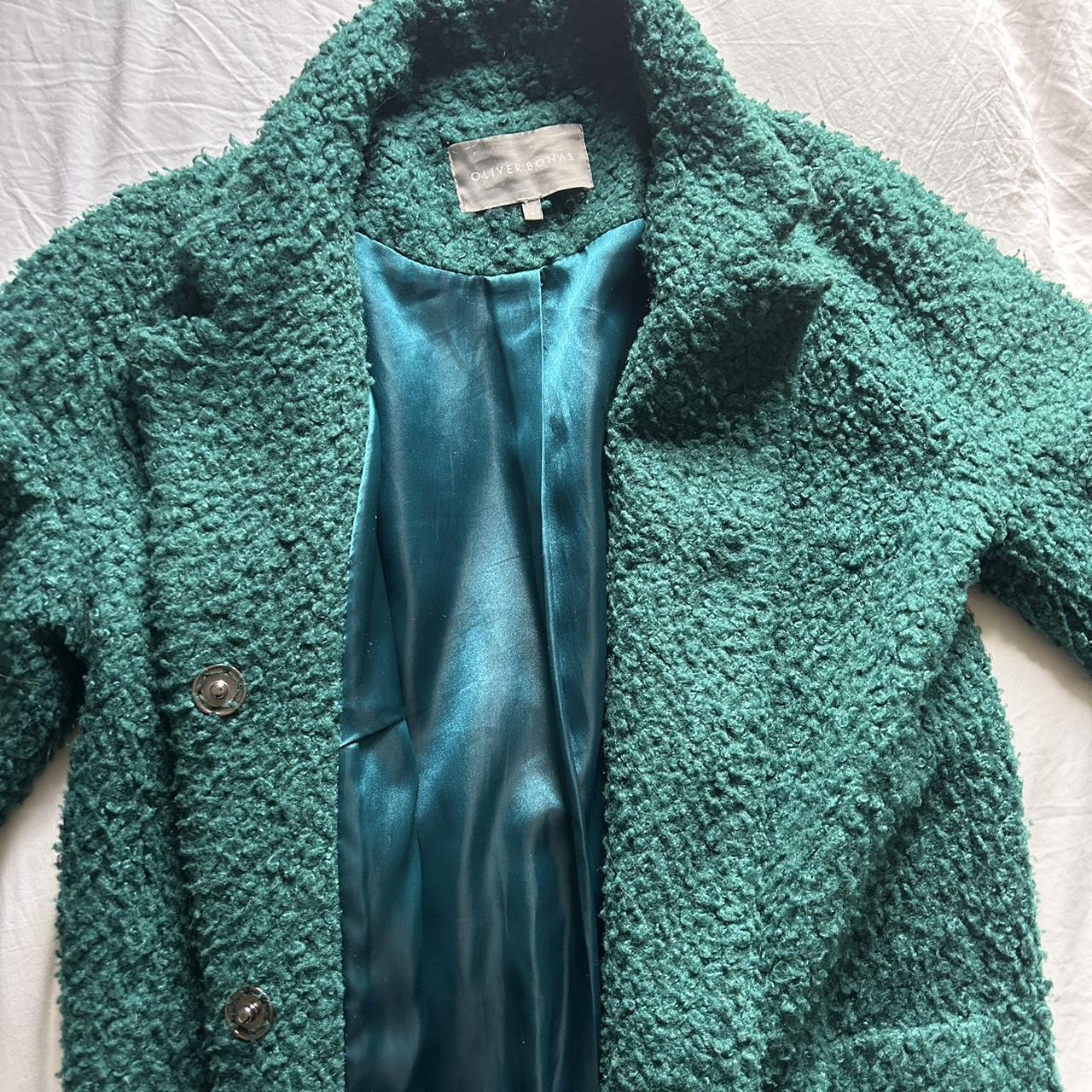 Oliver bonas green clearance coat