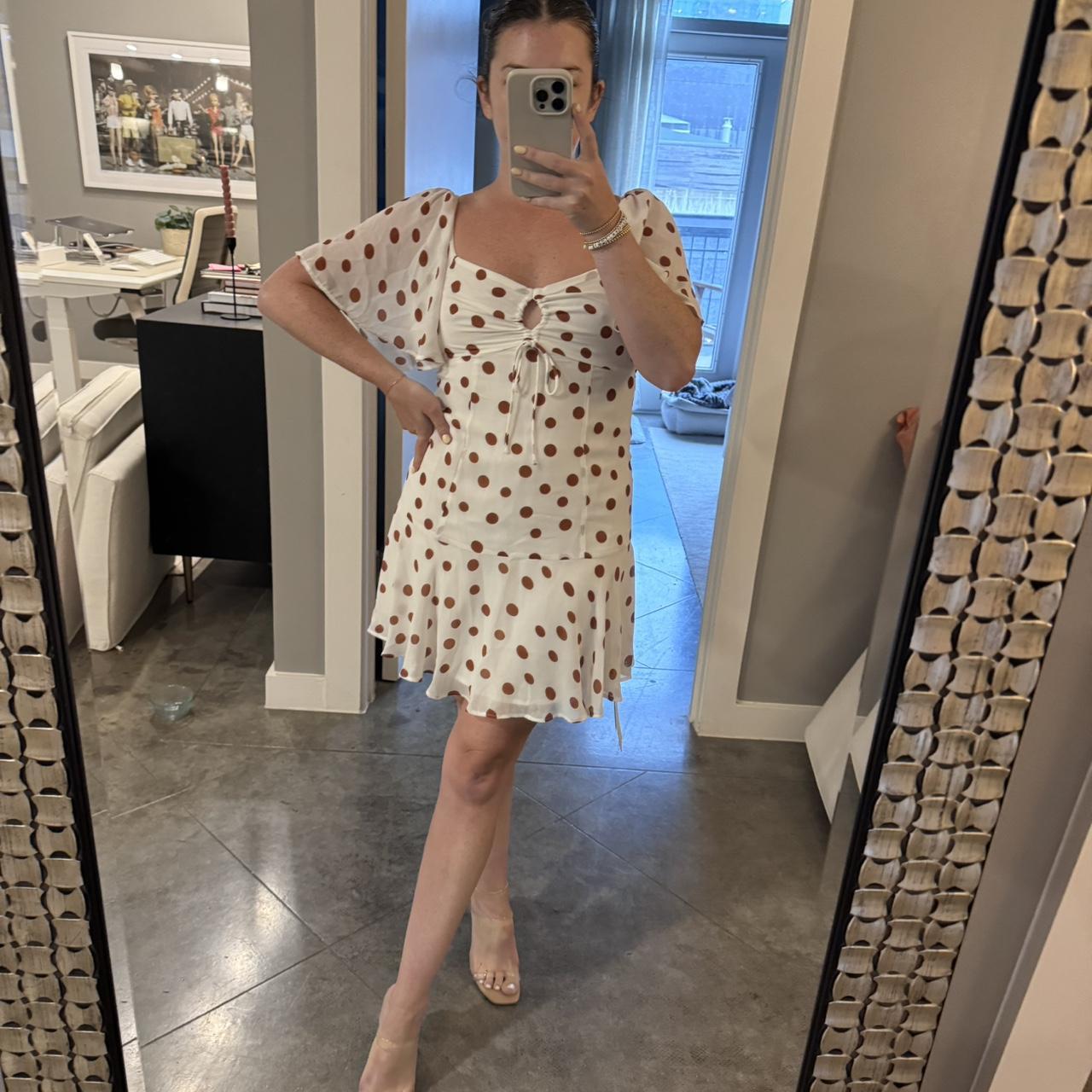 Abercrombie polka dot dress best sale