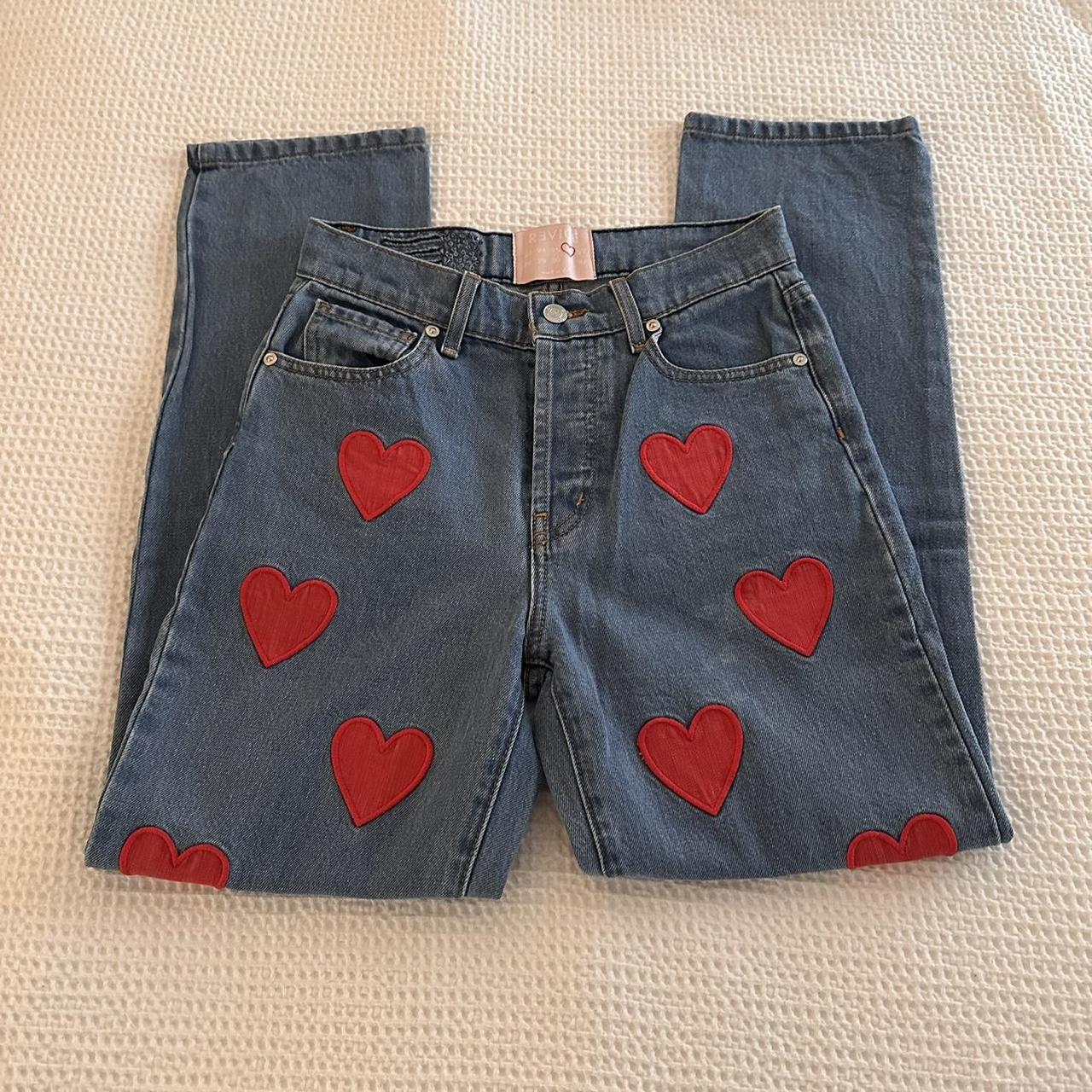 Revice outlet heart denim jeans