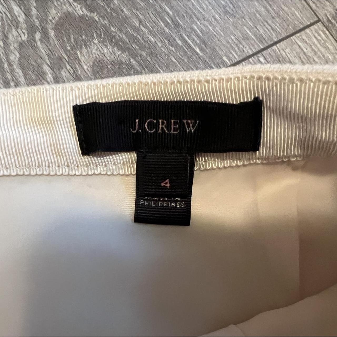 J. Crew white pleated skirt jcrew pleatedskirt... Depop