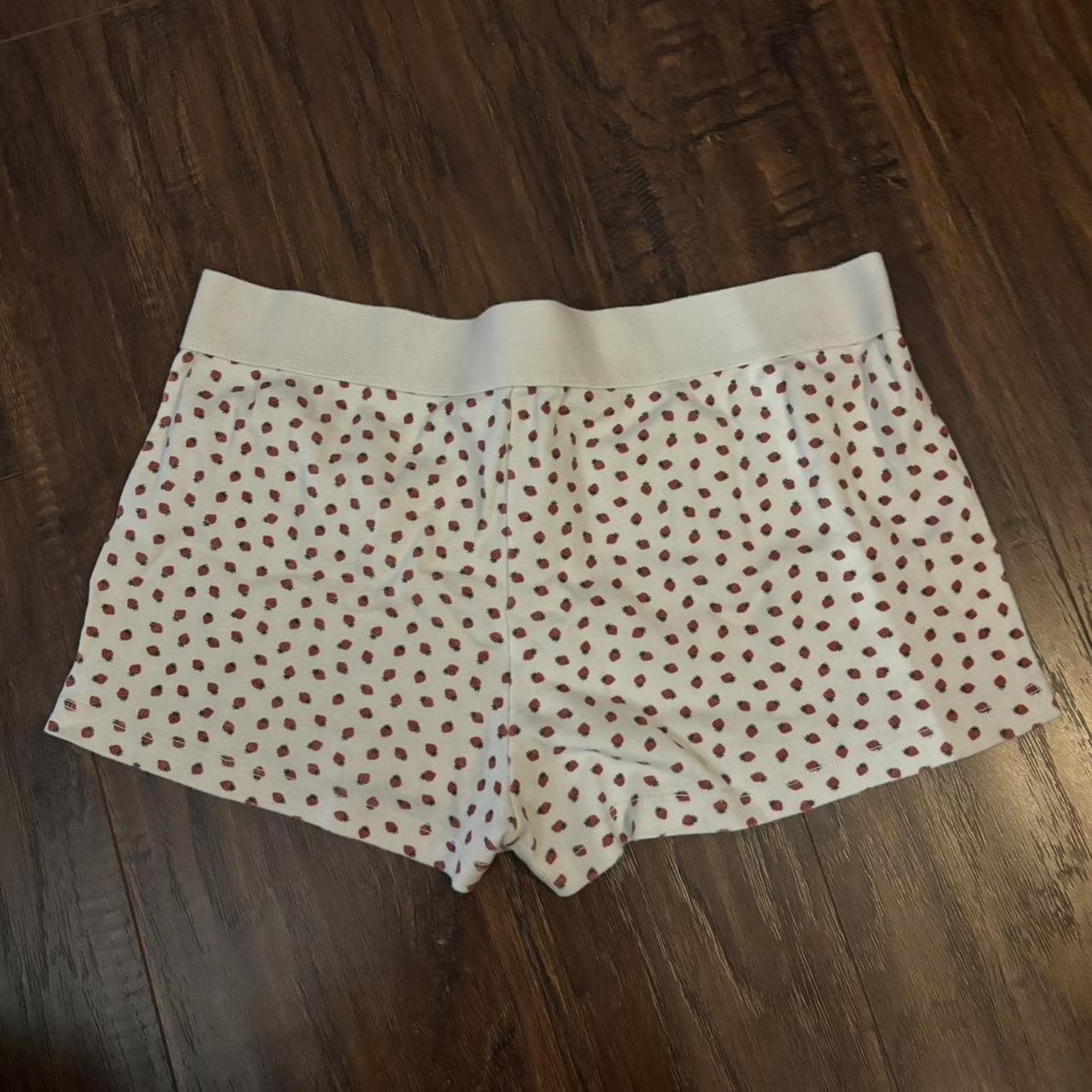 brandy melville strawberry boyshorts COMES W FREE... - Depop