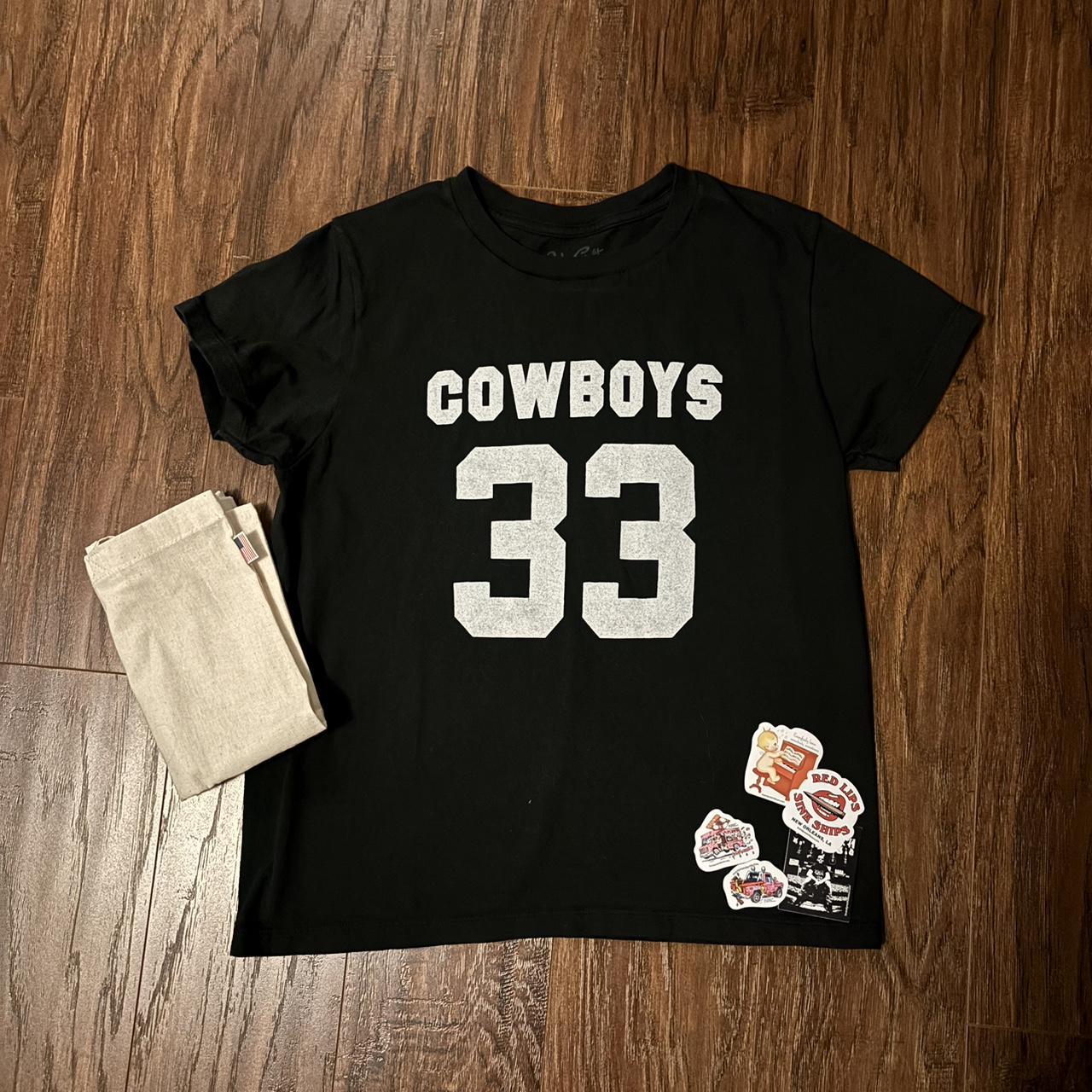 brandy melville cowboys tee navy/black color & never... Depop