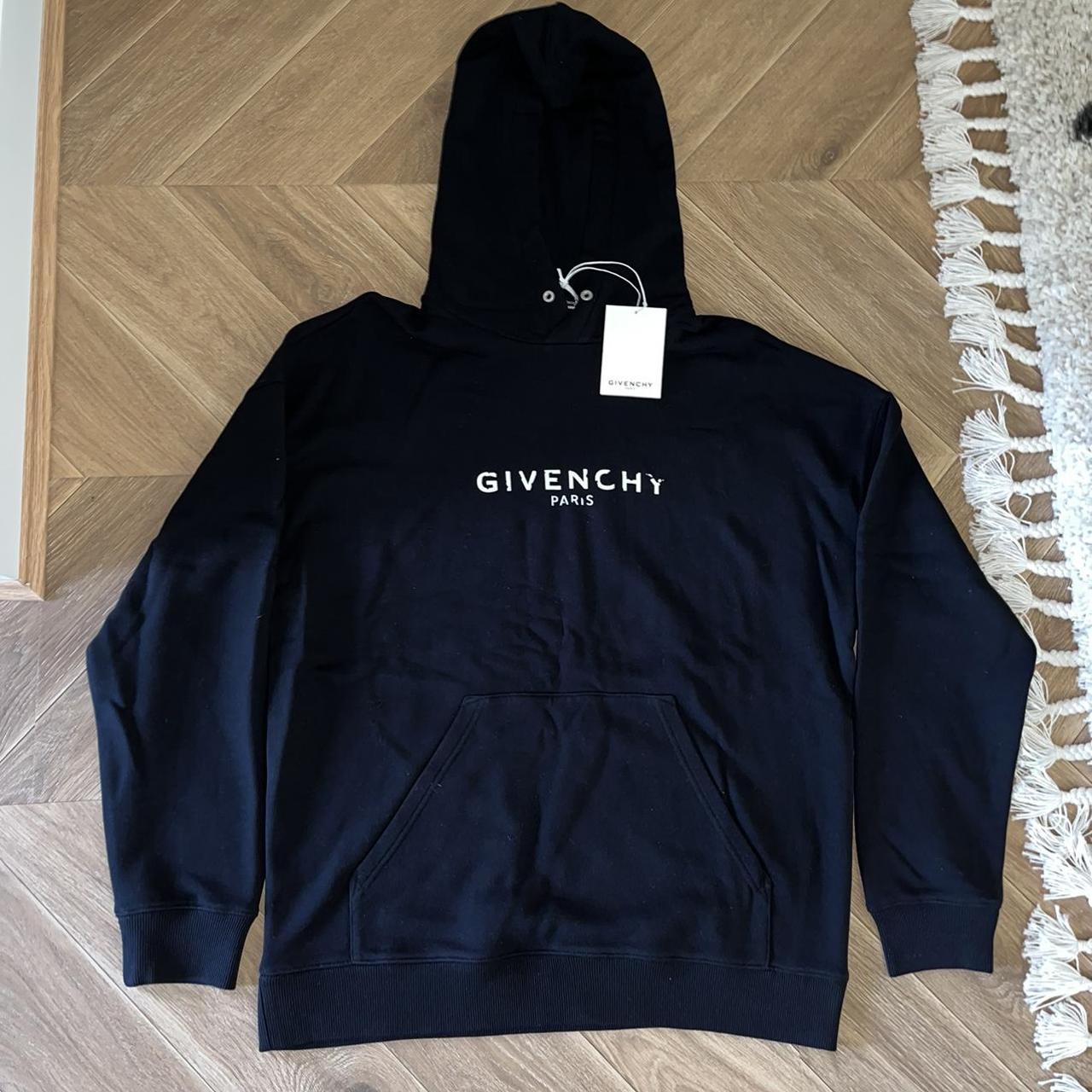 Givenchy Men's Black Hoodie | Depop