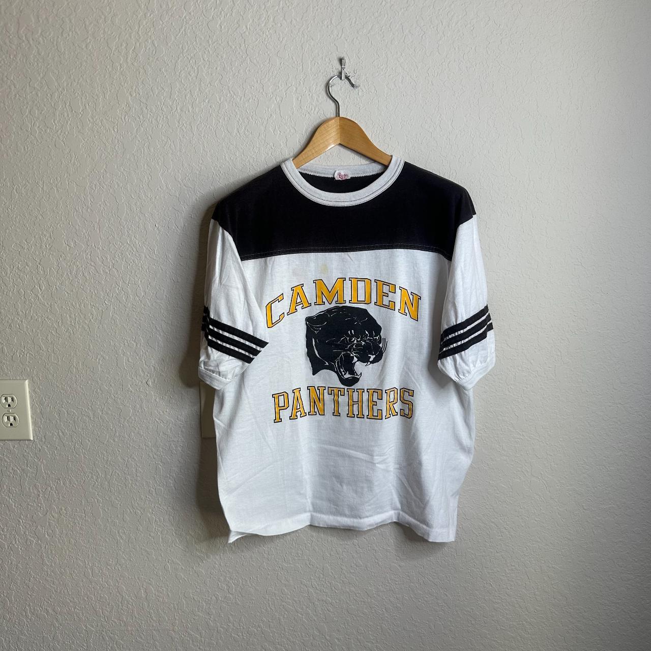 Vintage 1970s Camden School Panthers Ringer T Shirt... - Depop