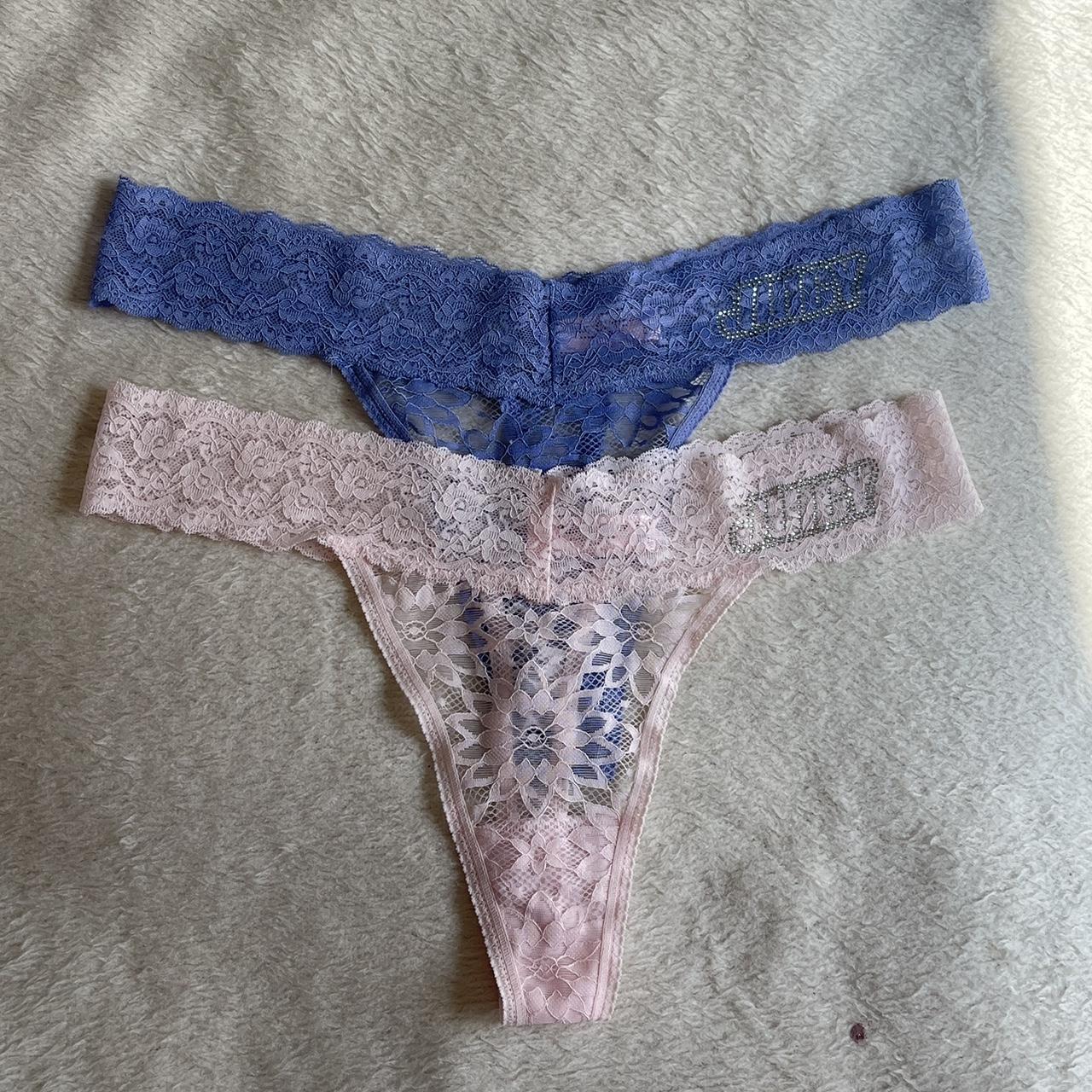 Juicy Couture 2 pack set lace g-string thong - Depop