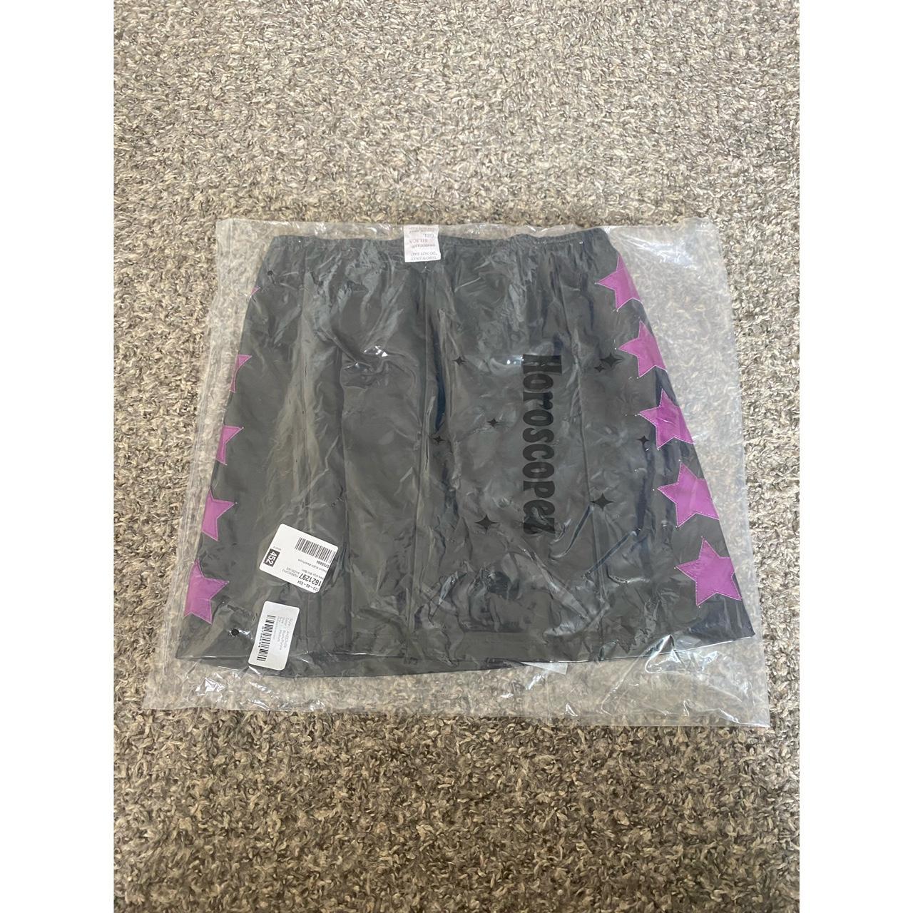 Dolls Kill Women's Black and Purple Skirt | Depop