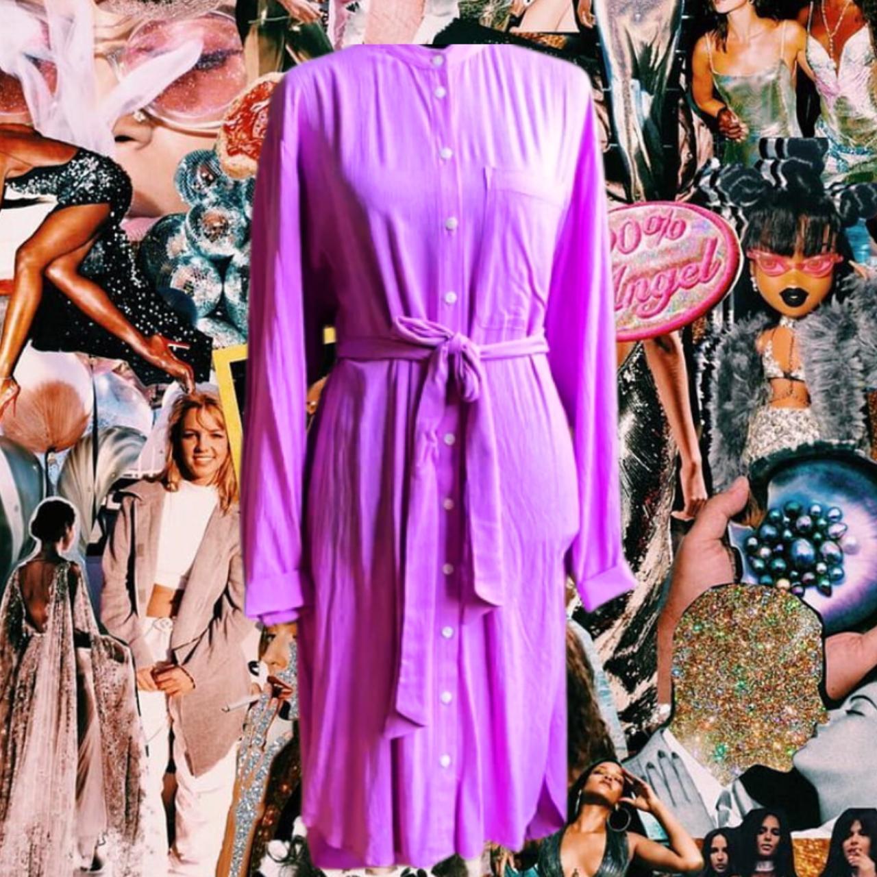 A New Day Women's Purple and Pink Dress Depop