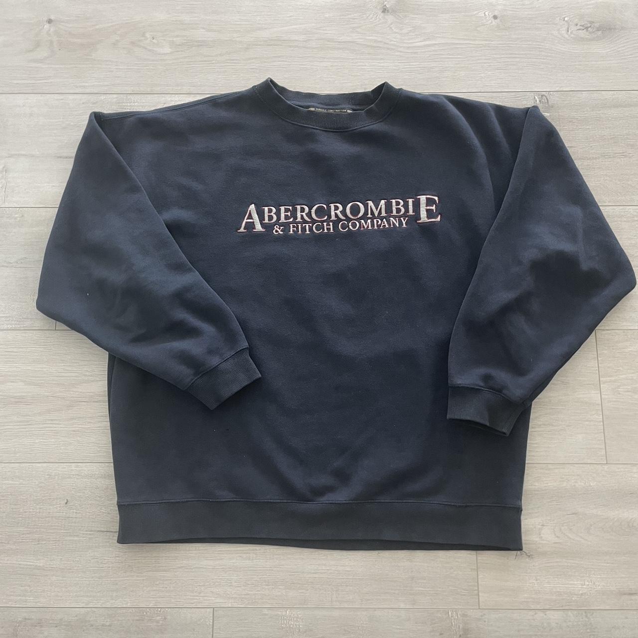 Abercrombie & Fitch Men's Navy Jumper | Depop